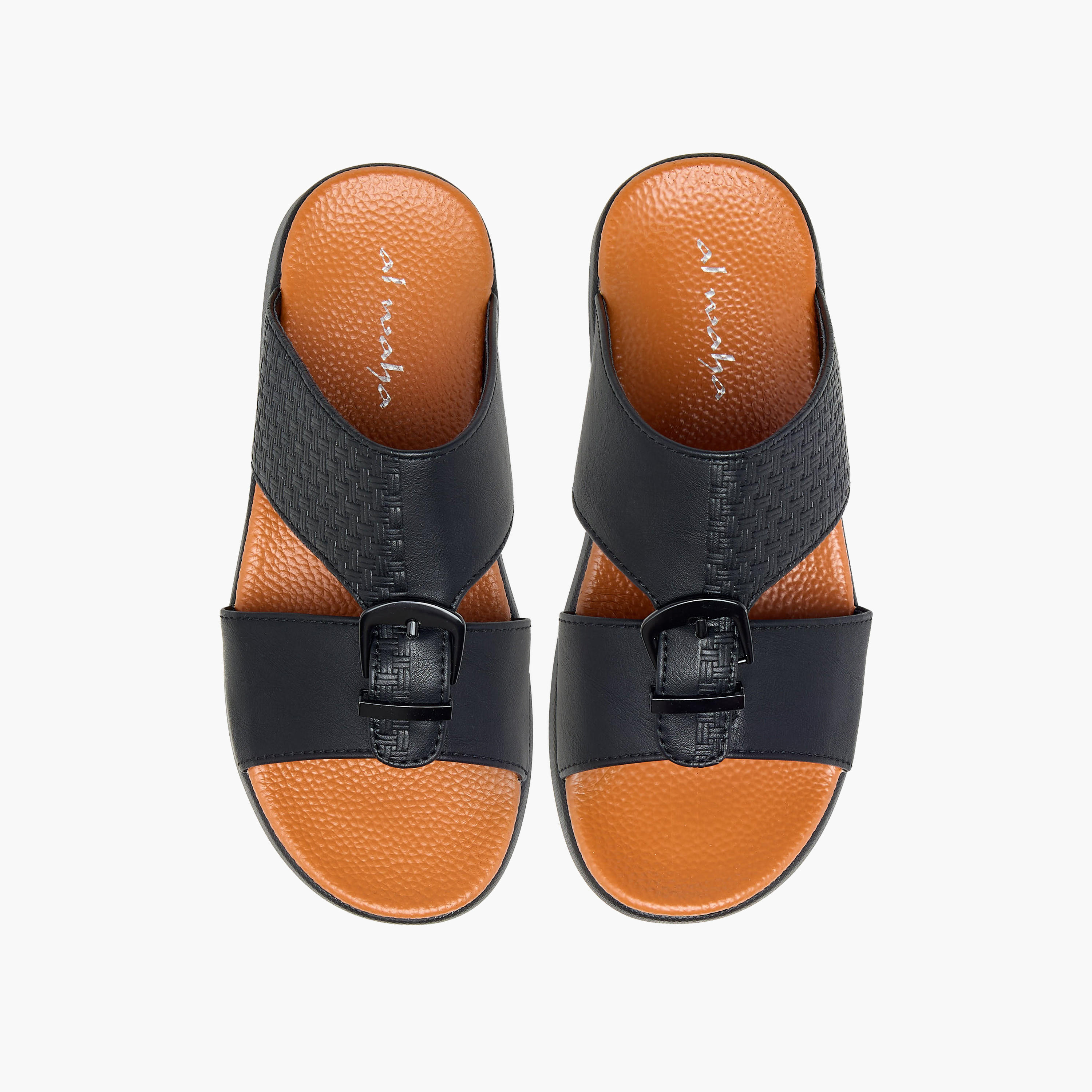 Al Waha Boys Panelled Arabic Sandals-boys-shoes-sandals-image-1
