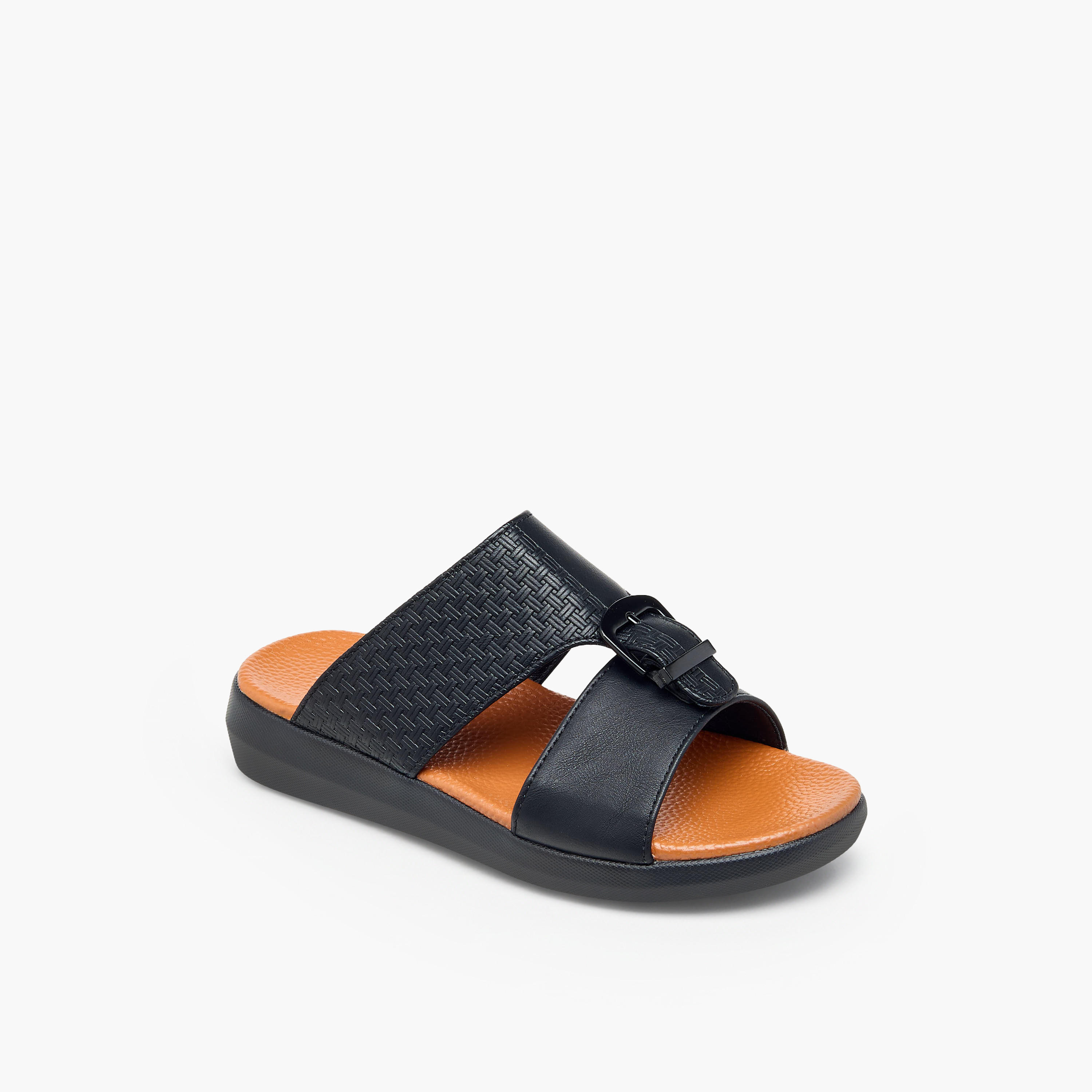 Al Waha Boys Panelled Arabic Sandals-boys-shoes-sandals-image-2
