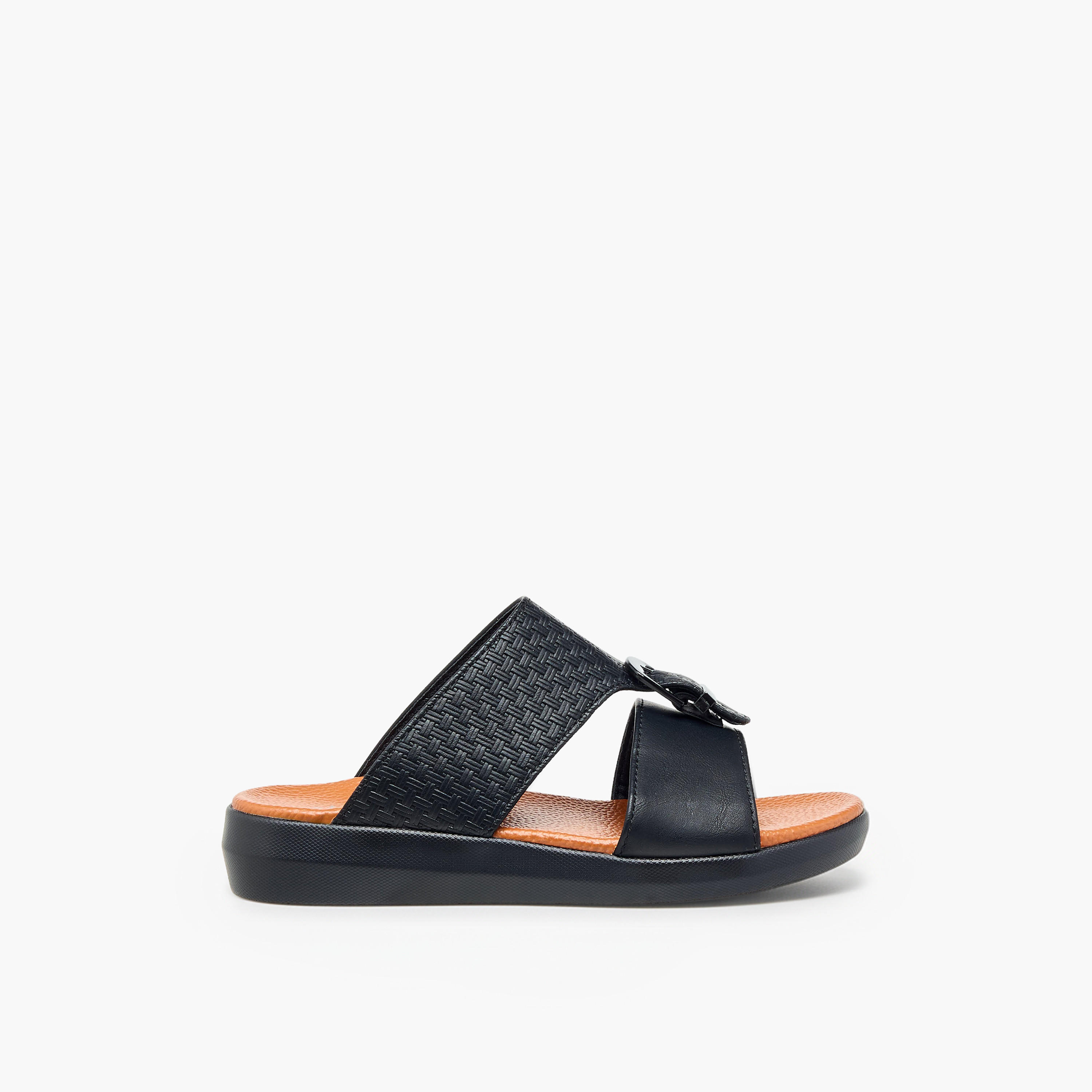 Al Waha Boys Panelled Arabic Sandals-boys-shoes-sandals-image-3