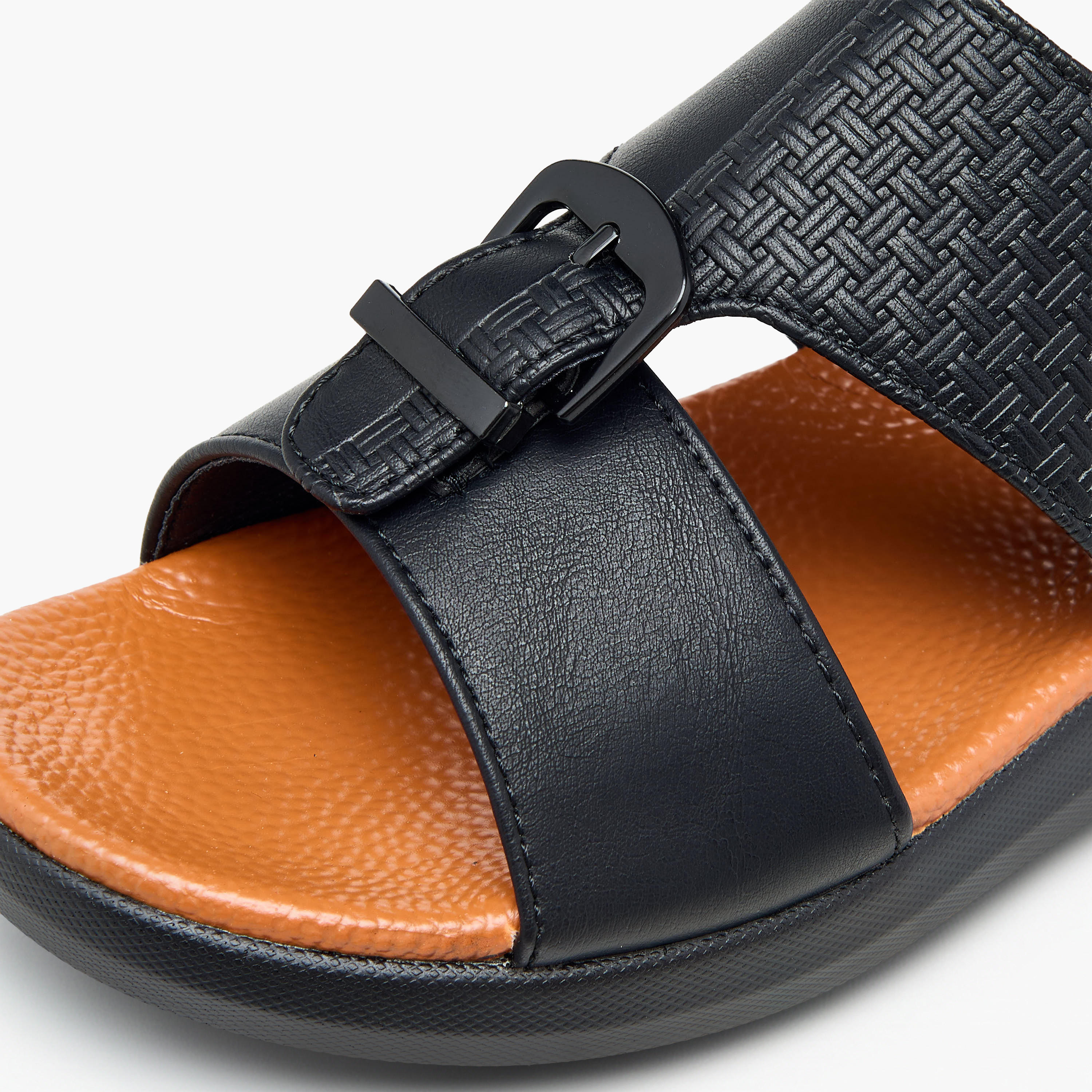 Al Waha Boys Panelled Arabic Sandals-boys-shoes-sandals-image-5