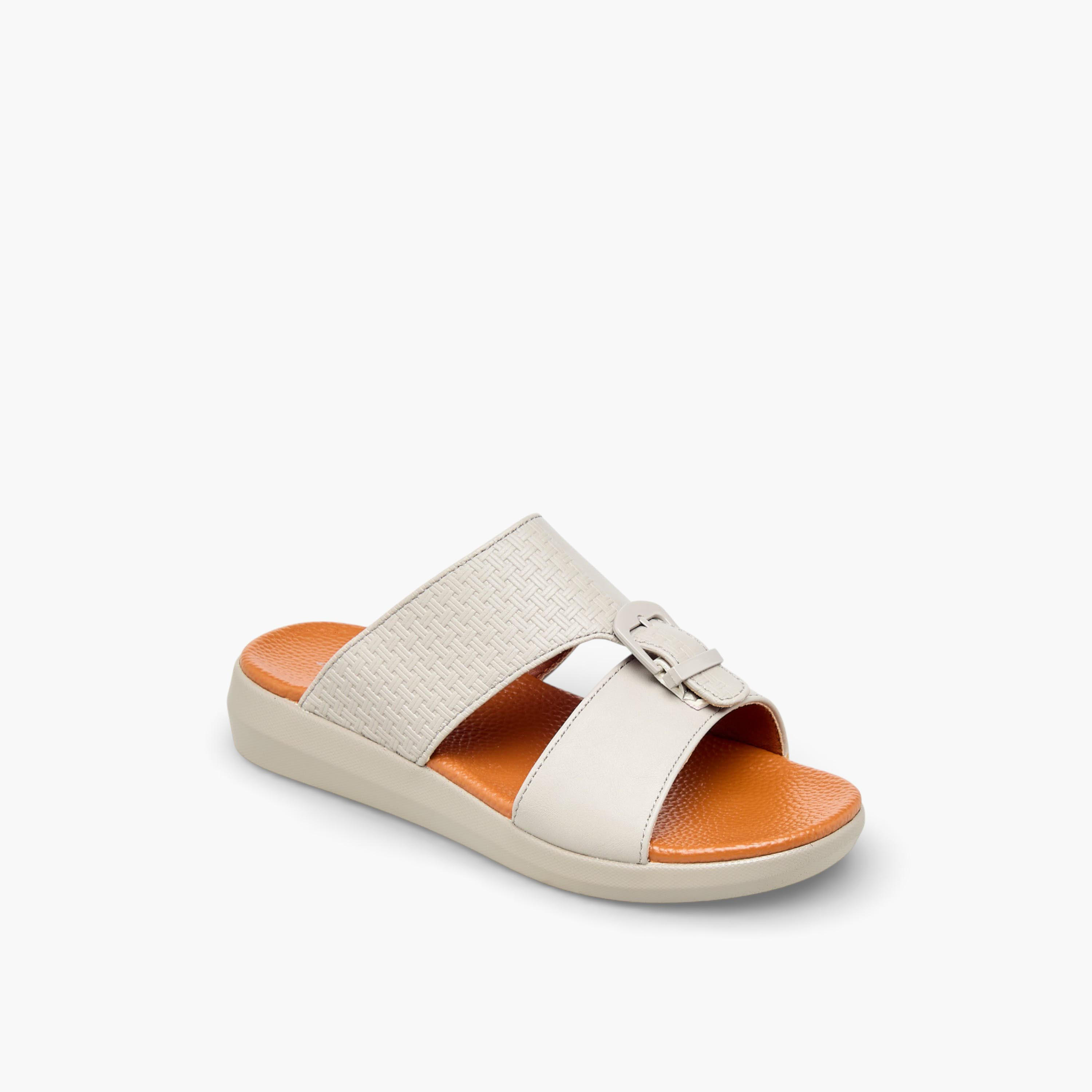 Al Waha Boys Panelled Arabic Sandals-boys-shoes-sandals-image-2