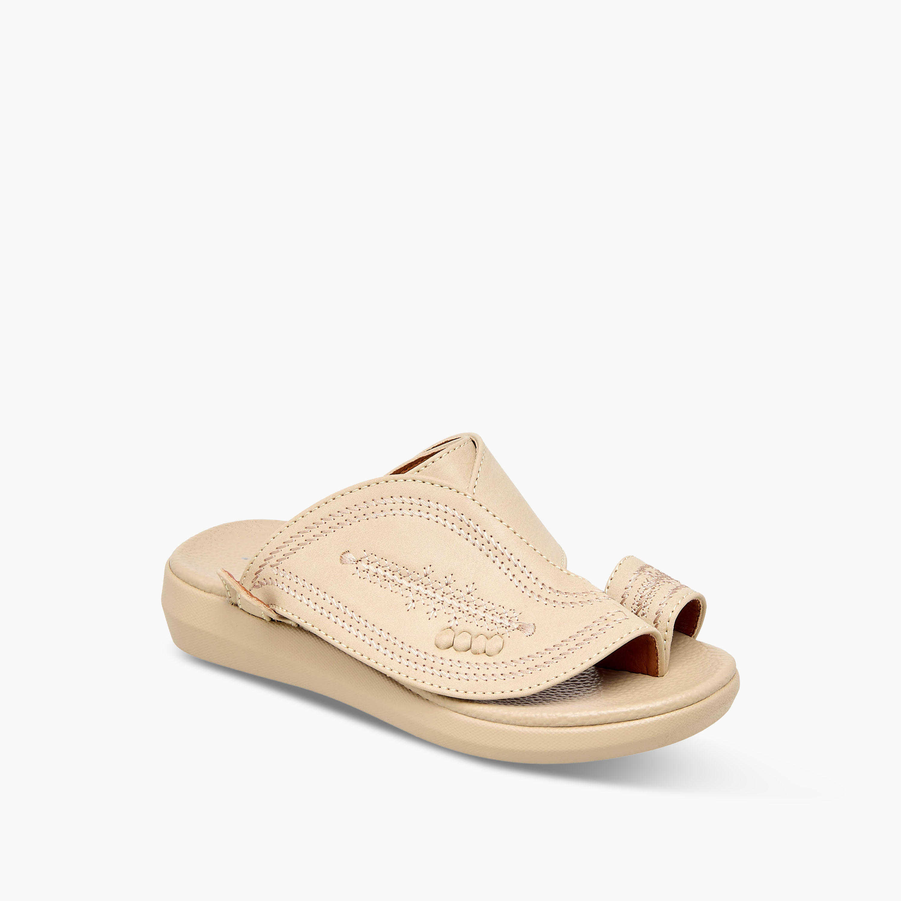 Al Waha Boys Toe Loop Detail Arabic Sandals-boys-shoes-sandals-image-2