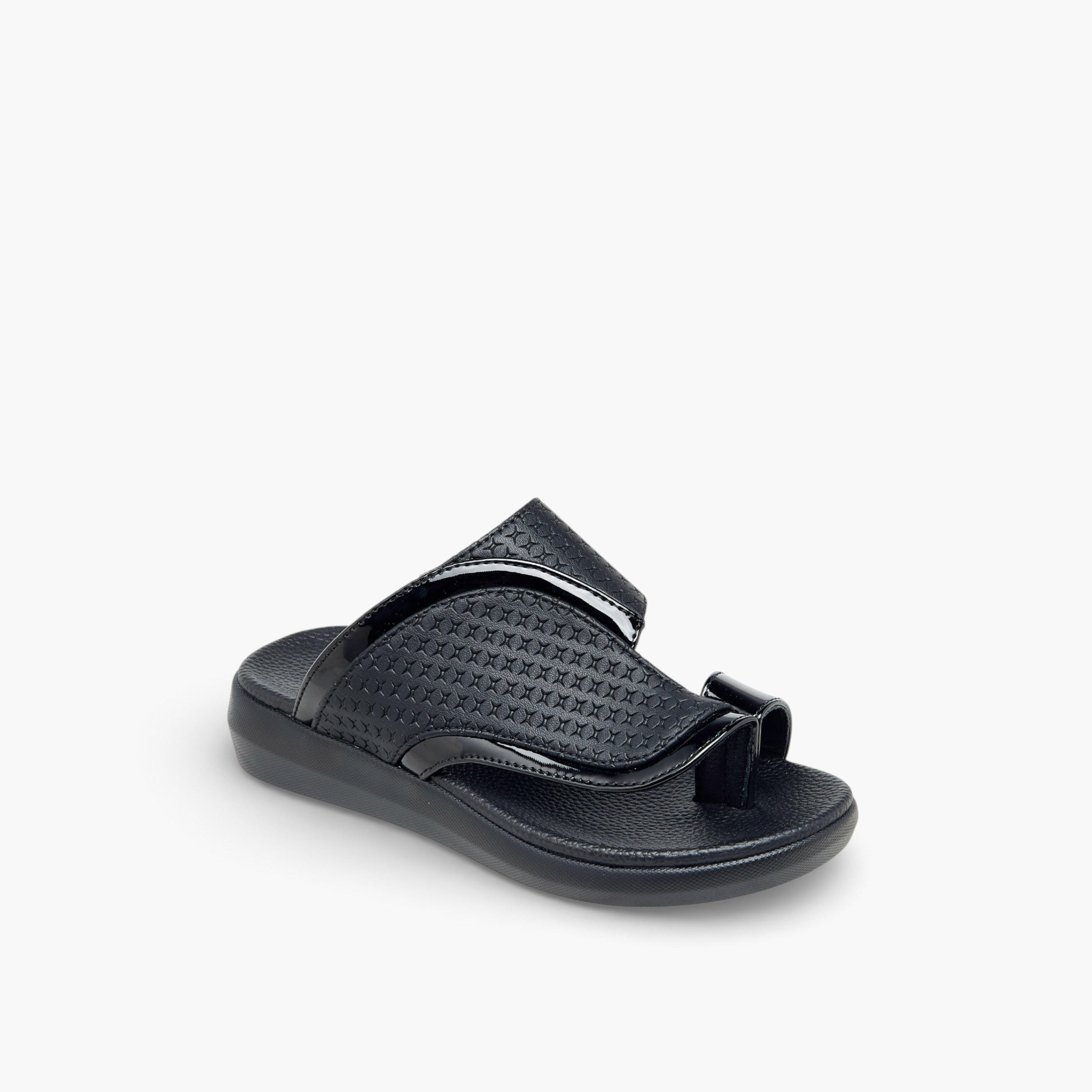 Al Waha Boys Toe Loop Detail Arabic Sandals-boys-shoes-sandals-image-2