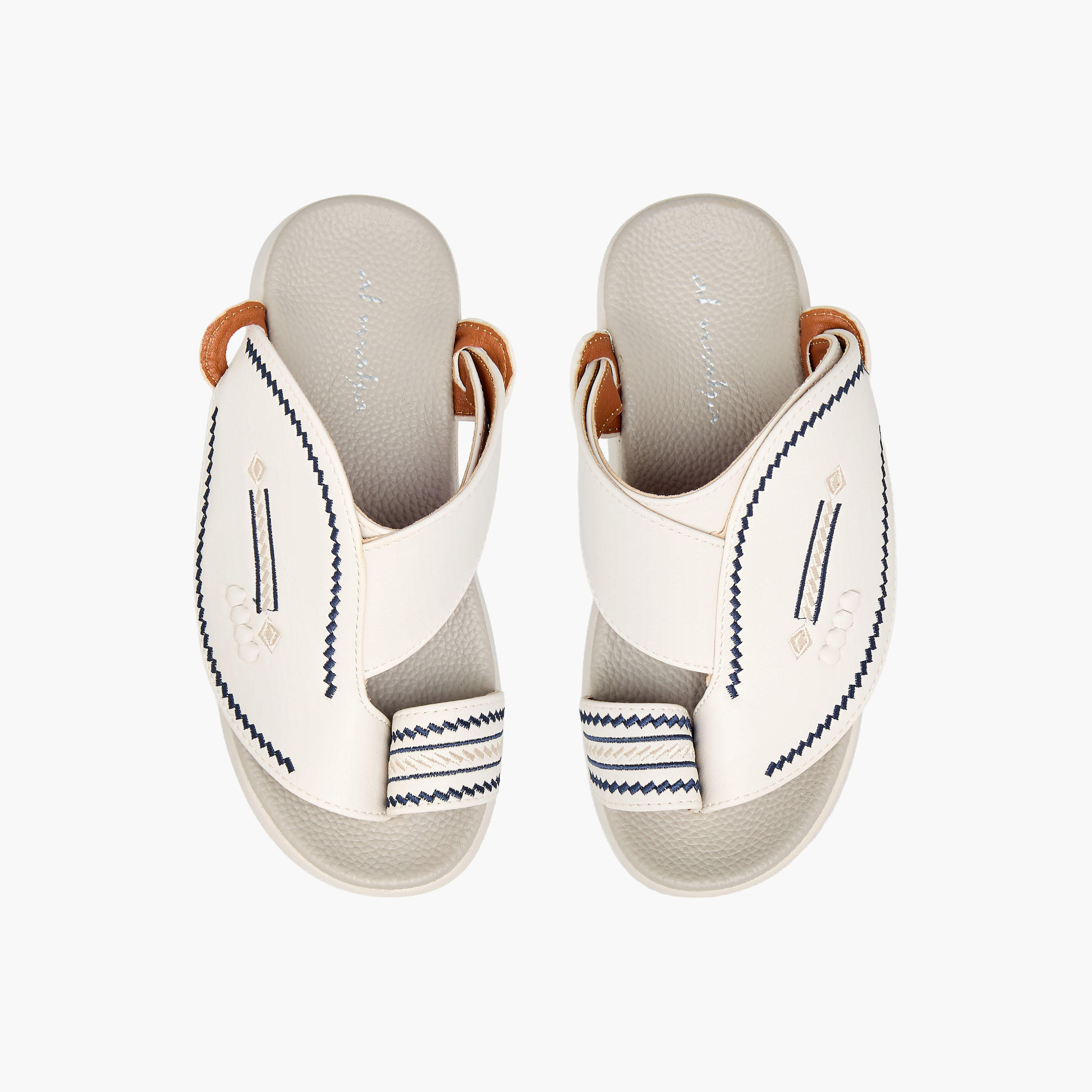 Al Waha Boys Embroidered Arabic Sandals-boys-shoes-sandals-image-1