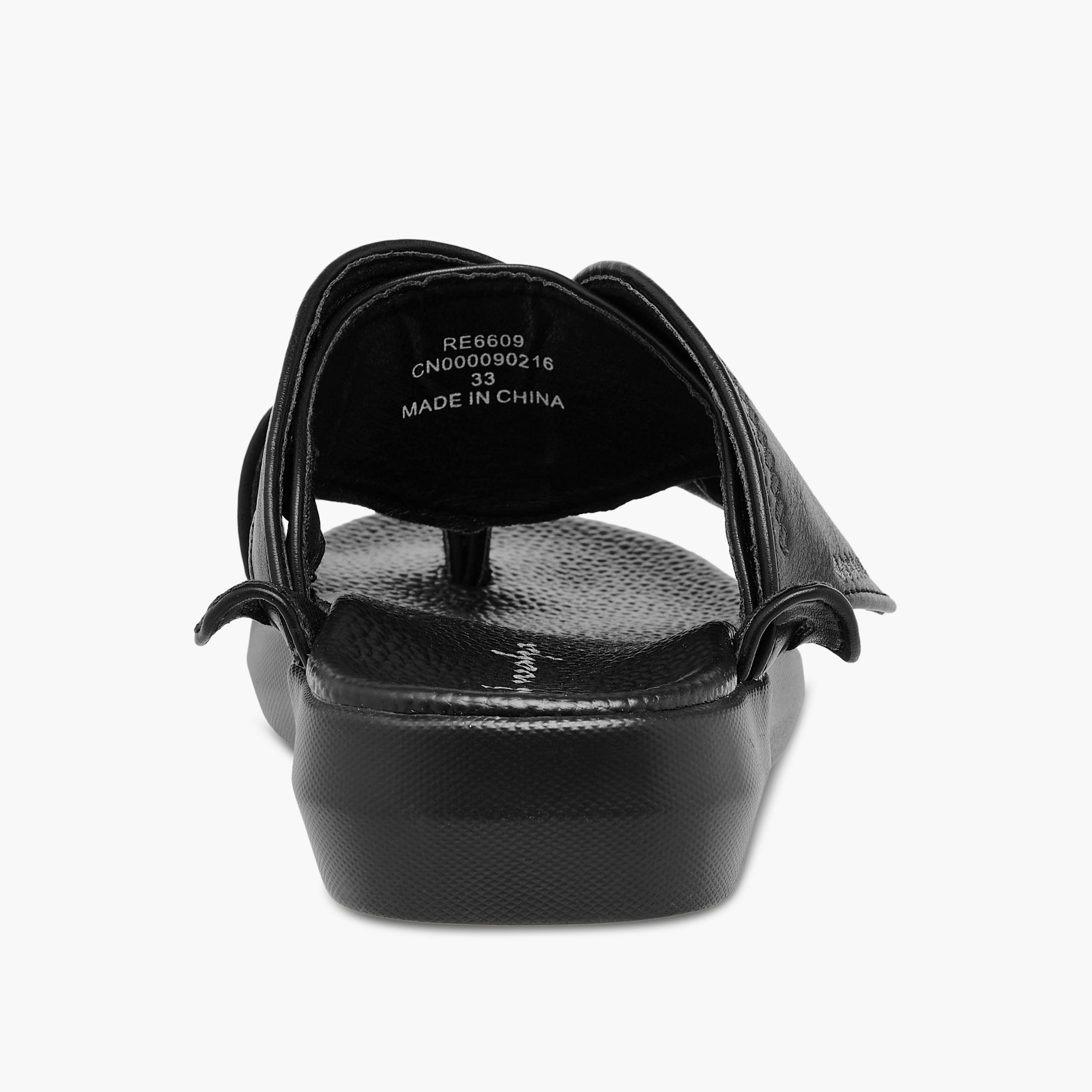 Al Waha Boys Embroidered Arabic Sandals-boys-shoes-sandals-image-5