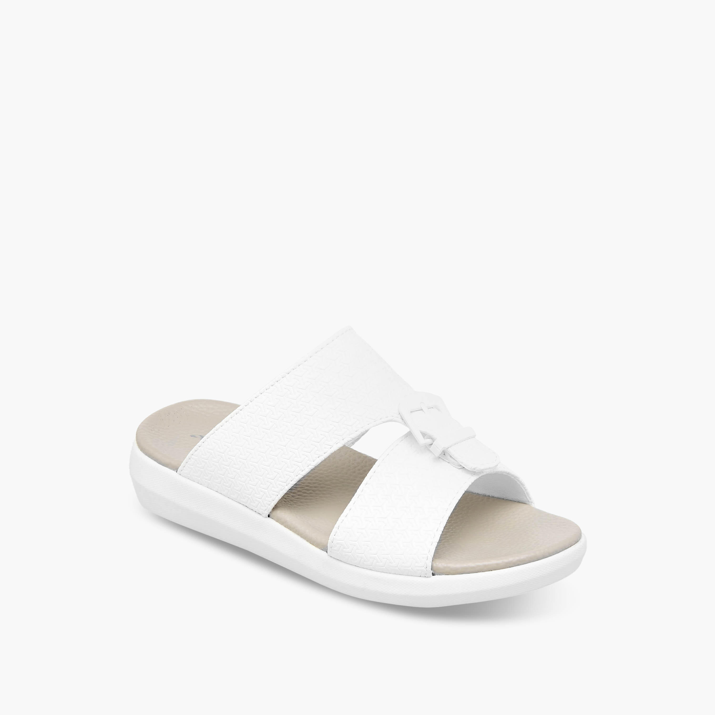 Al Waha Boys Textured Arabic Sandals-boys-shoes-sandals-image-2