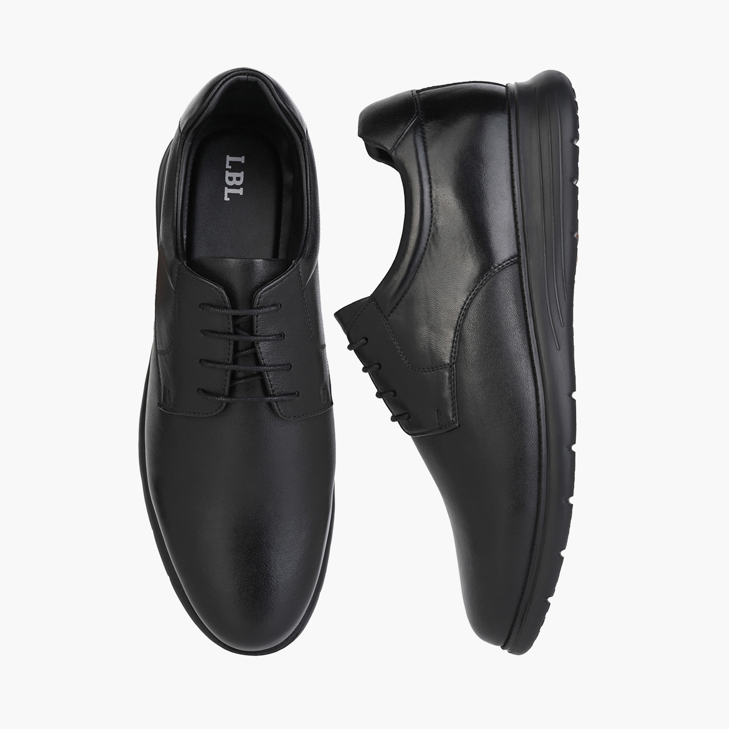 LBL by Shoexpress Men Leather Lace-Up Derby Shoes-men-shoes-formalshoes-image-1