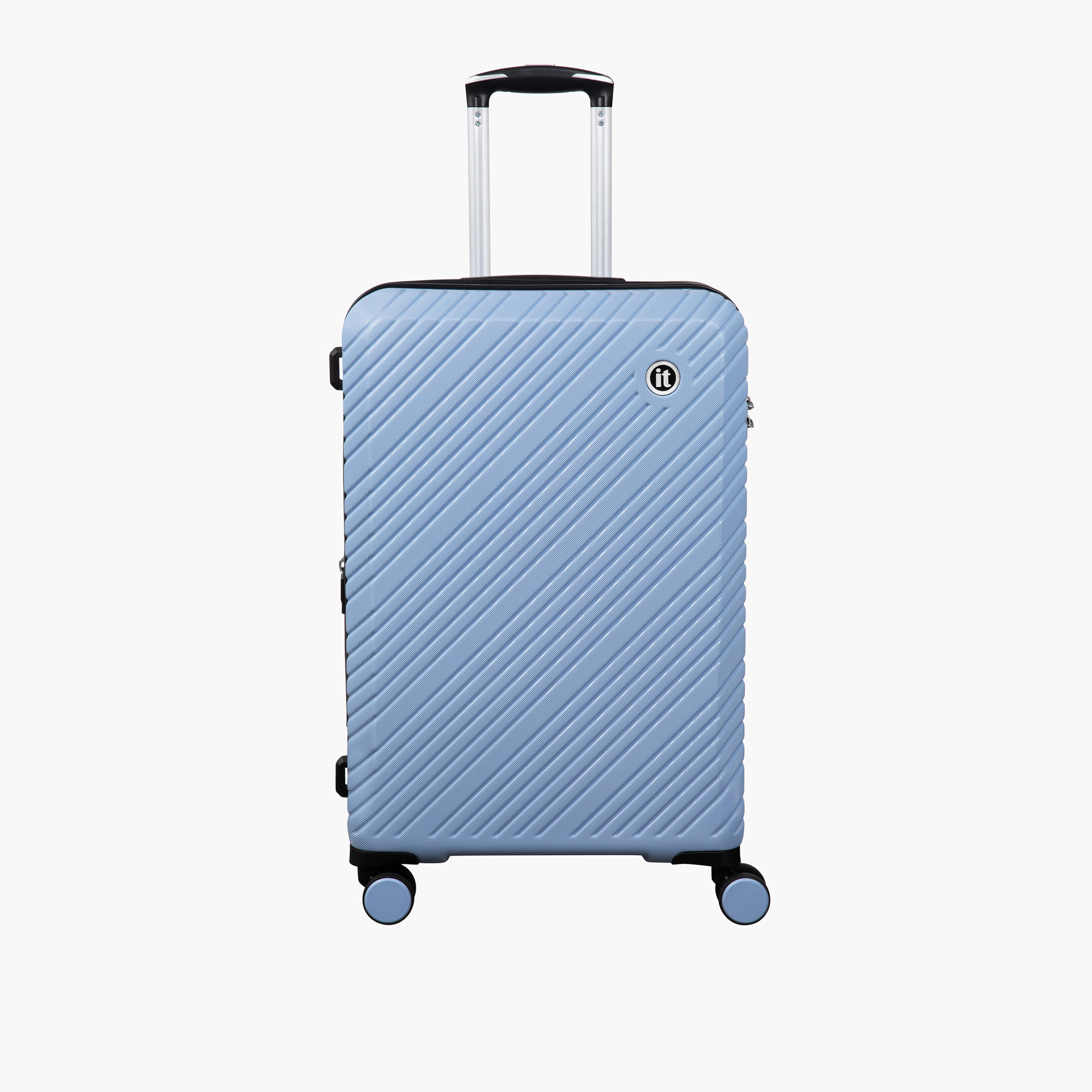 IT Textured Hardcase Luggage Trolley with Retractable Handle -20 Inches Cabin Bag-travel-luggagesandbags-luggage-image-1