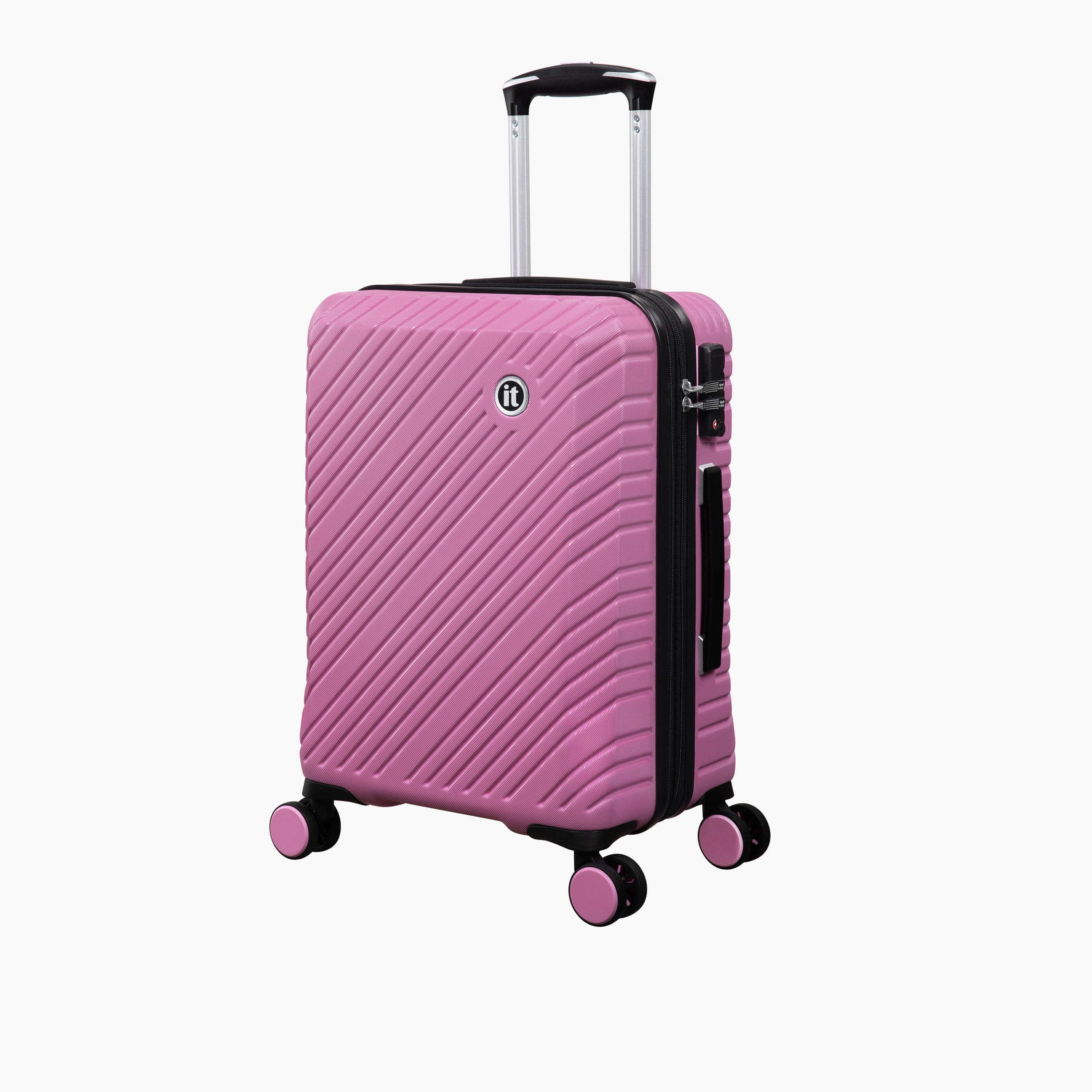 IT Textured Hardcase Luggage Trolley with Retractable Handle -20 Inches Cabin Bag-travel-luggagesandbags-luggage-image-2