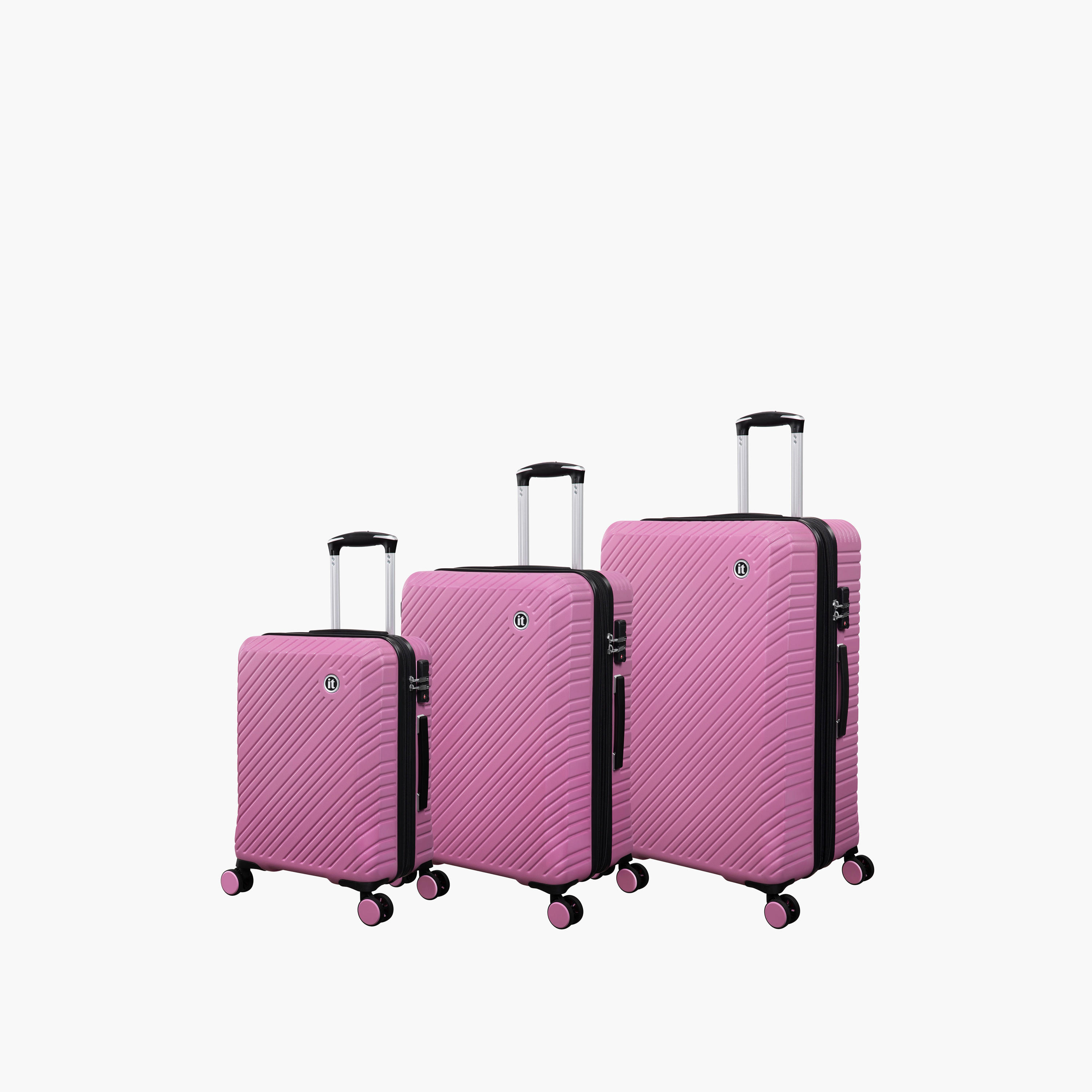 IT Textured Hardcase Luggage Trolley with Retractable Handle -20 Inches Cabin Bag-travel-luggagesandbags-luggage-image-7