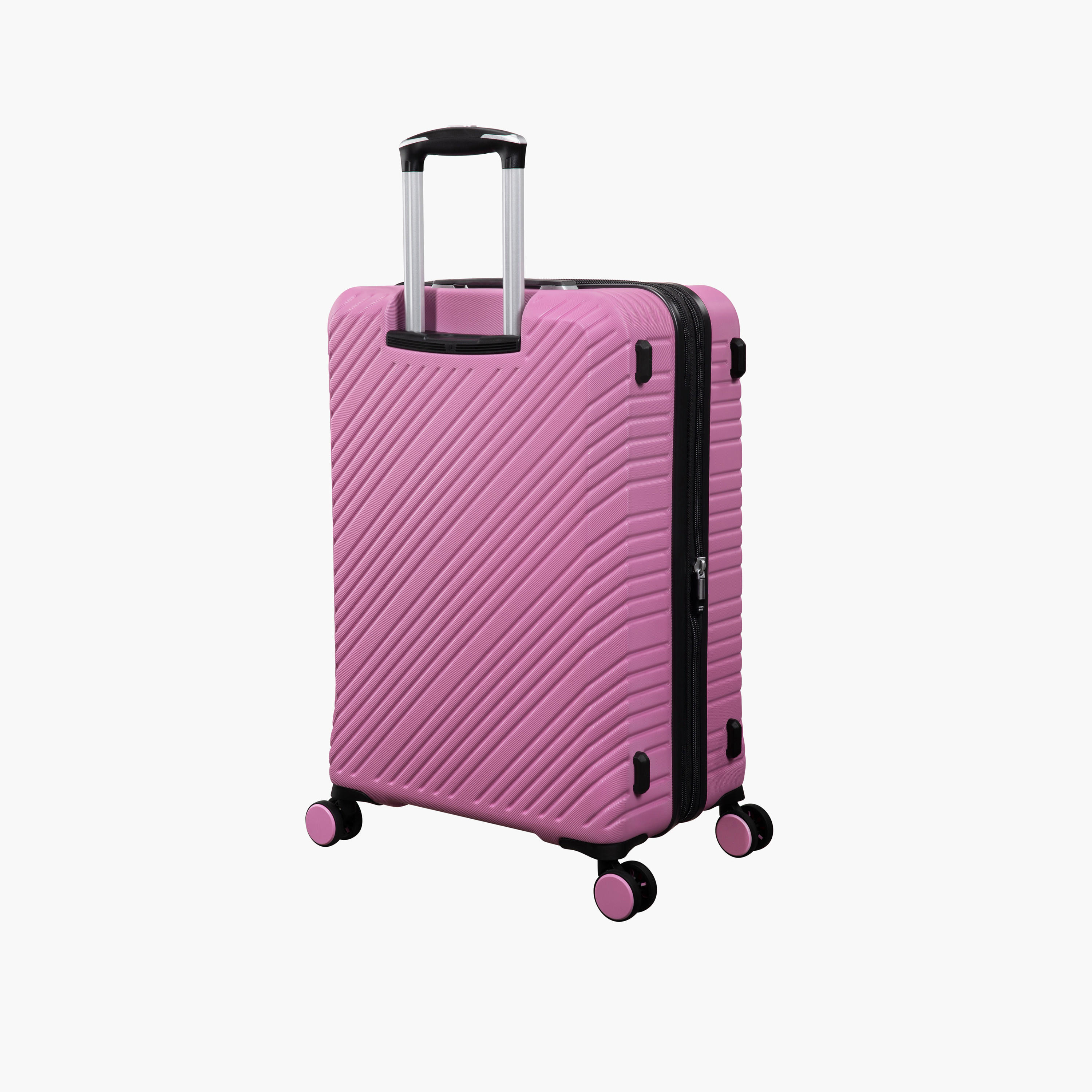 IT Textured Hardcase Luggage Trolley with Retractable Handle - 24 Inches Check-in Bag-travel-luggagesandbags-luggage-image-3