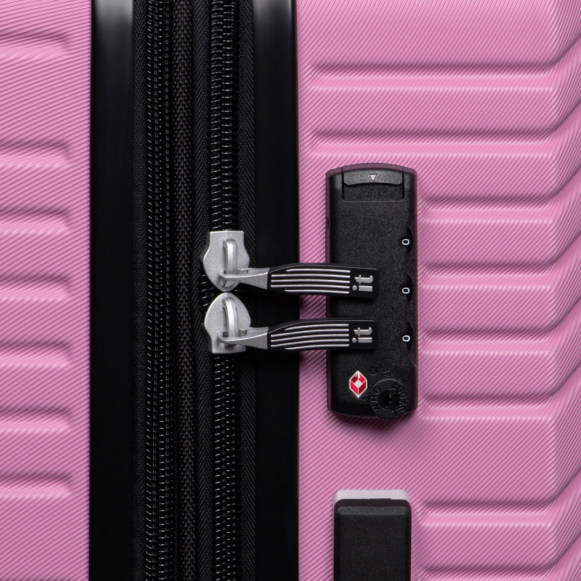IT Textured Hardcase Luggage Trolley with Retractable Handle - 24 Inches Check-in Bag-travel-luggagesandbags-luggage-image-5