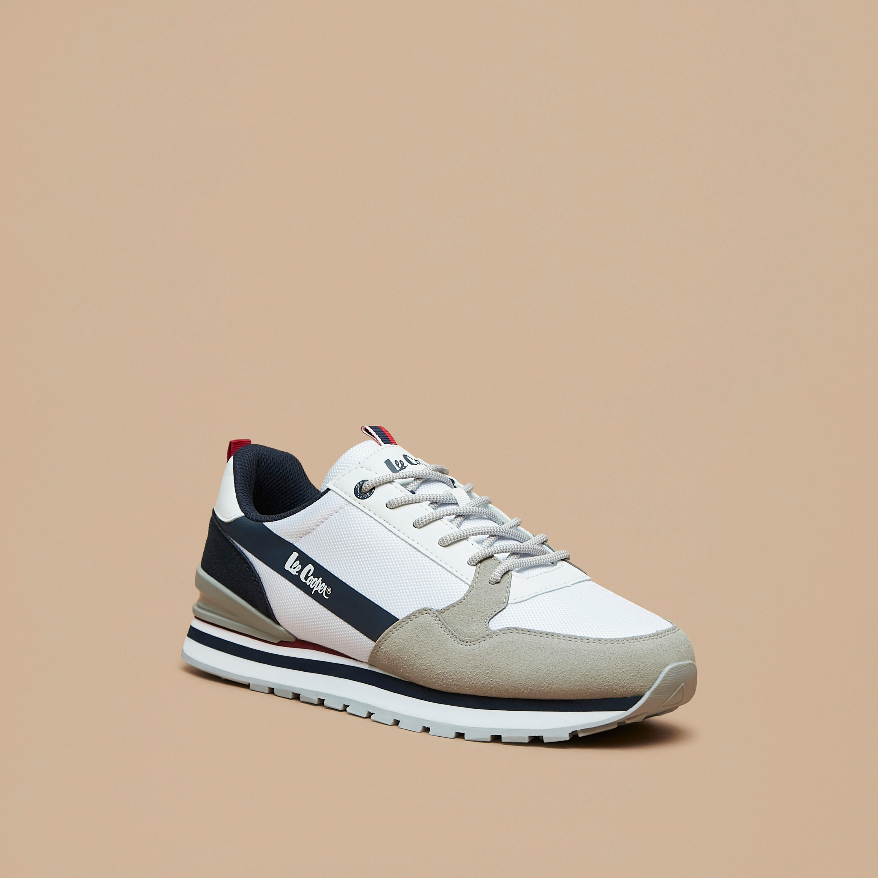 حذاء سنيكرز بارز الملمس برباط إغلاق للرجال من لي كوبر-men-shoes-sneakers-image-1