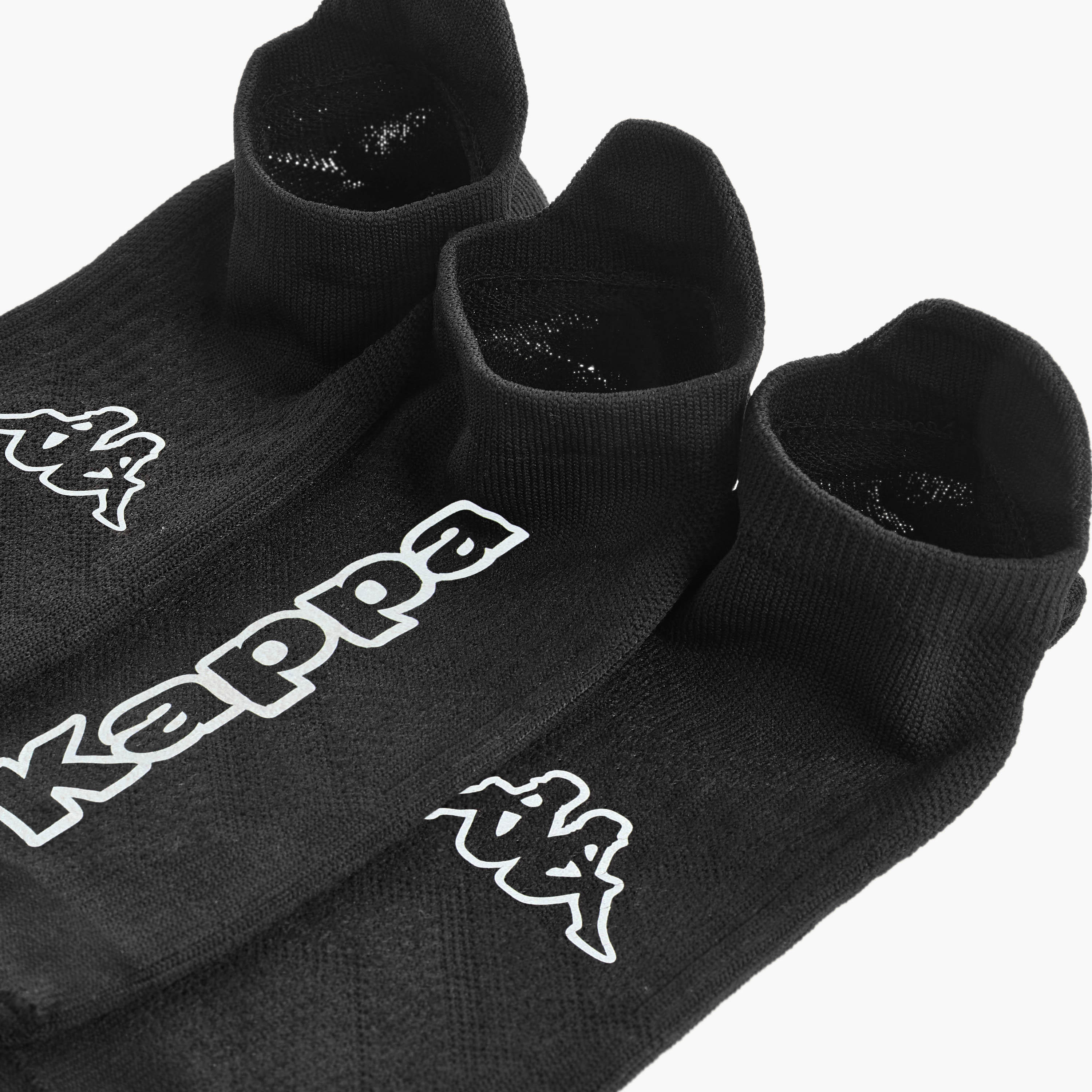 Kappa Logo Print Non Terry Trainer Socks - Set of 3-men-socks-image-4