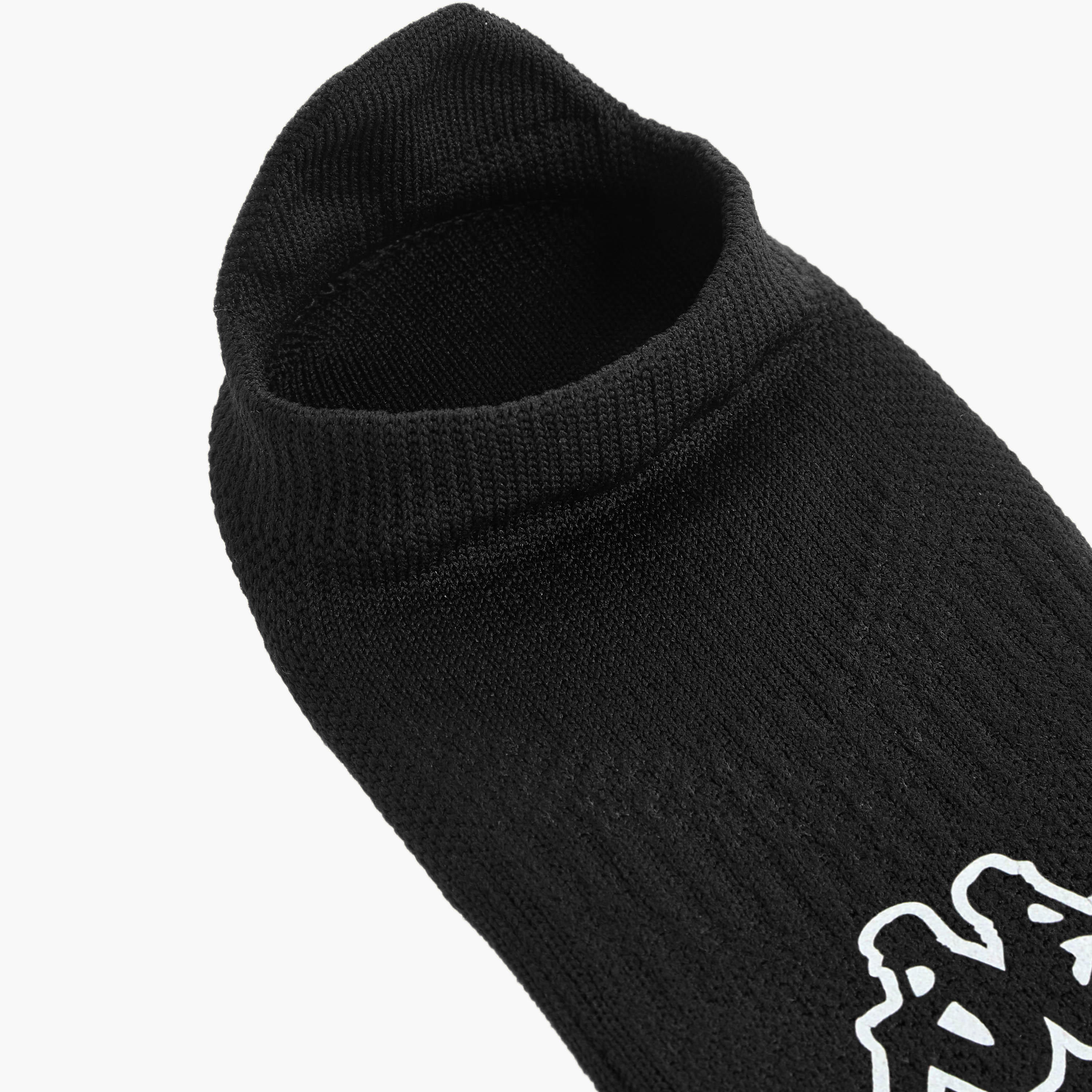 Kappa Logo Print Non Terry Trainer Socks - Set of 3-men-socks-image-5