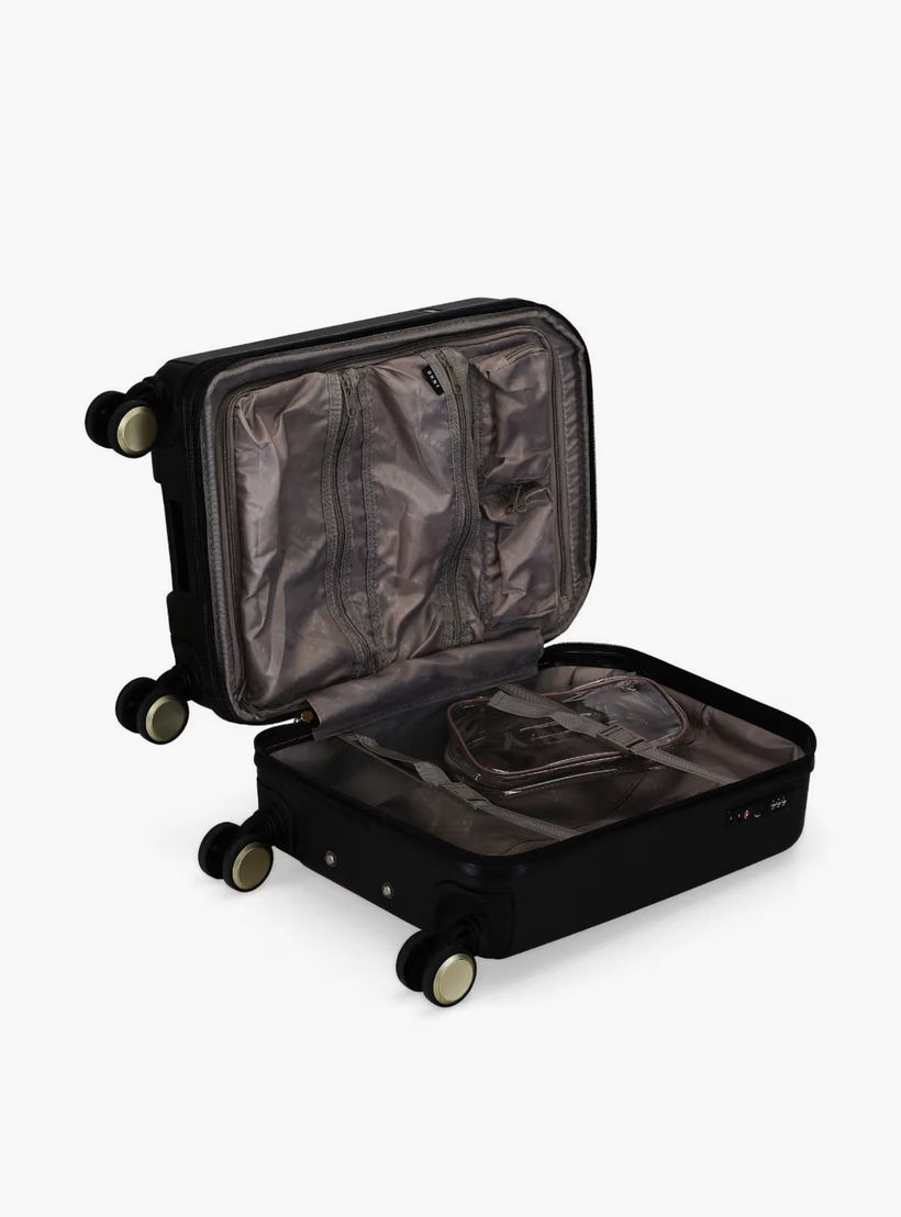 DKNY Textured Hardcase Luggage Trolley with Retractable Handle-travel-luggagesandbags-luggage-image-3