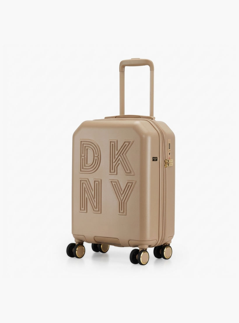 DKNY Textured Hardcase Luggage Trolley with Retractable Handle-travel-luggagesandbags-luggage-image-3