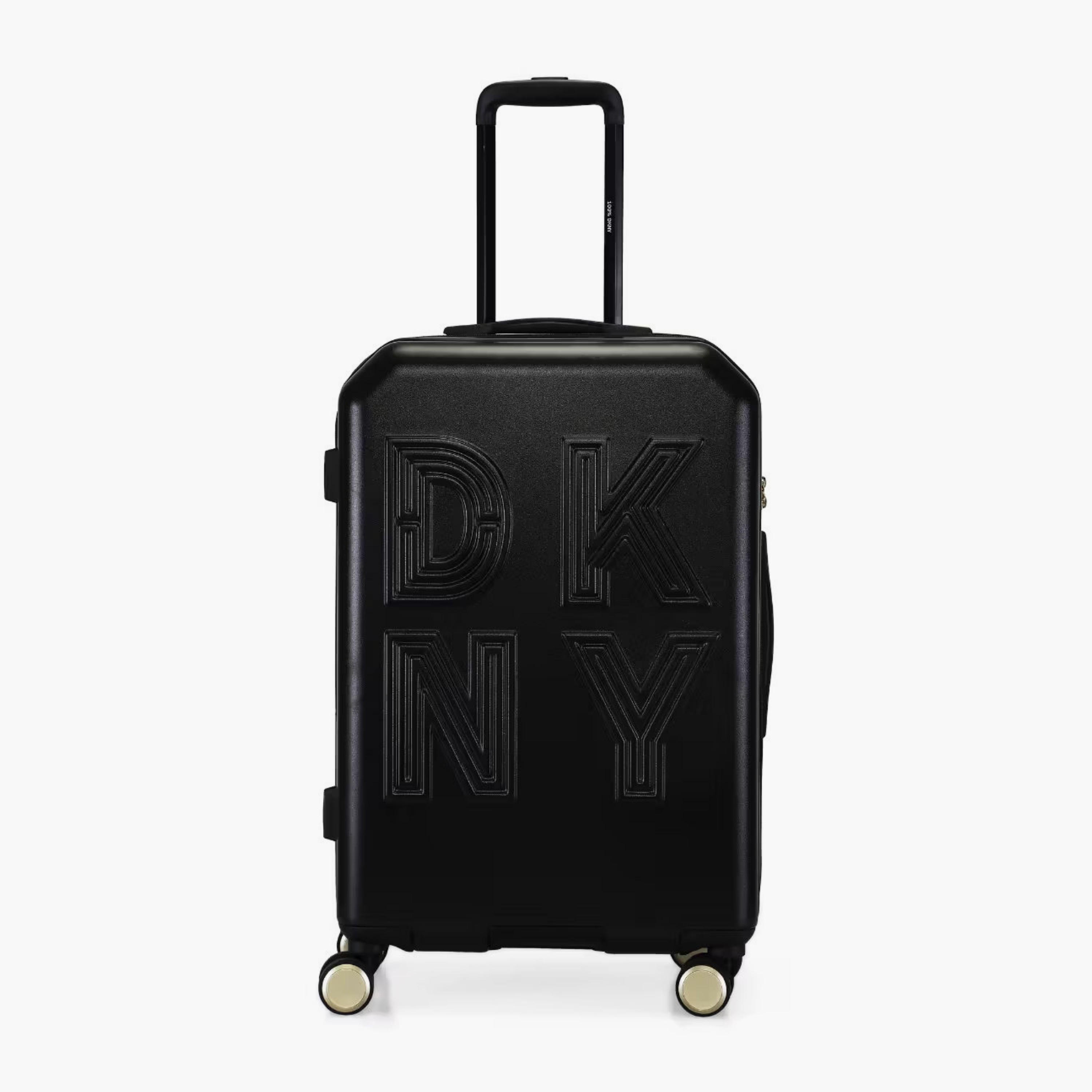 DKNY Textured Hardcase Luggage Trolley with Retractable Handle-travel-luggagesandbags-luggage-image-2