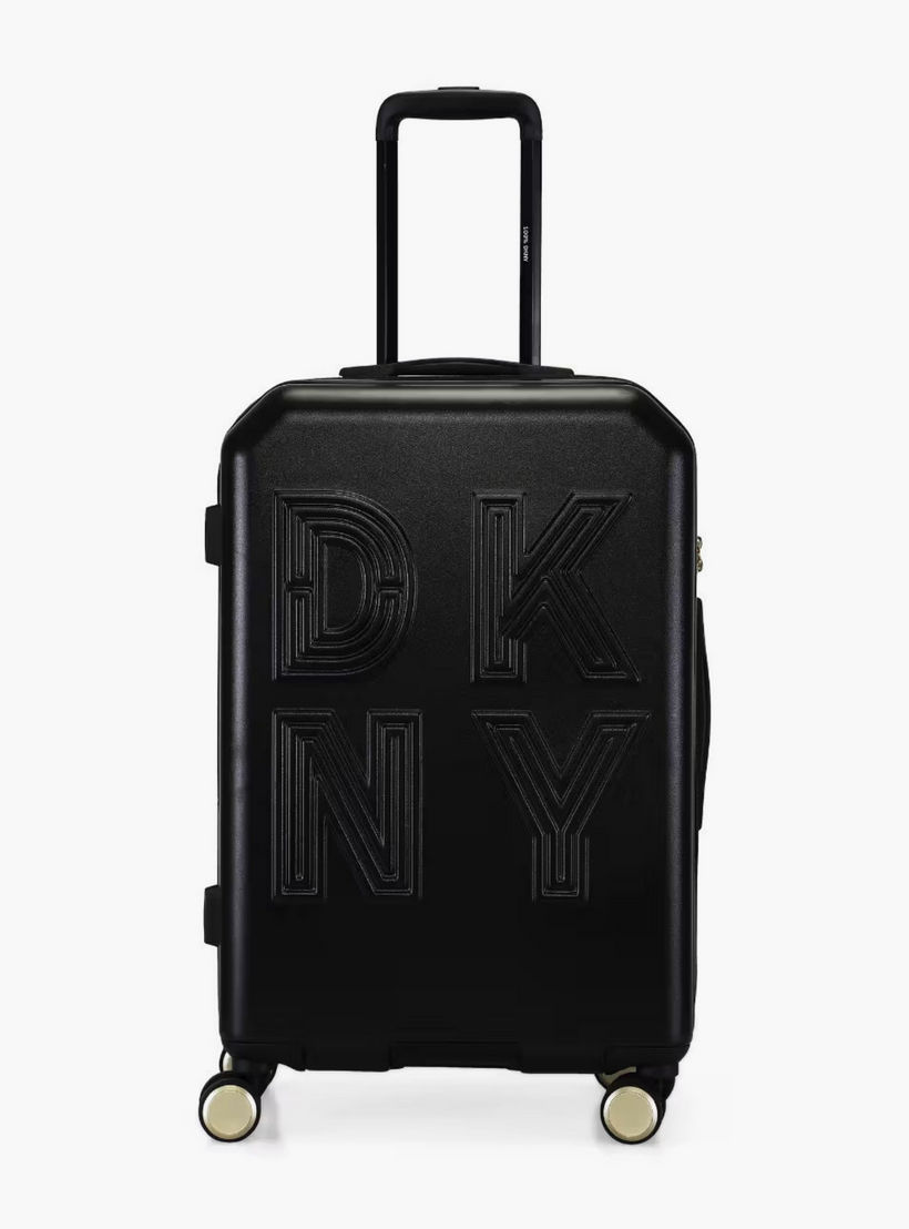 DKNY Textured Hardcase Luggage Trolley with Retractable Handle-travel-luggagesandbags-luggage-image-2