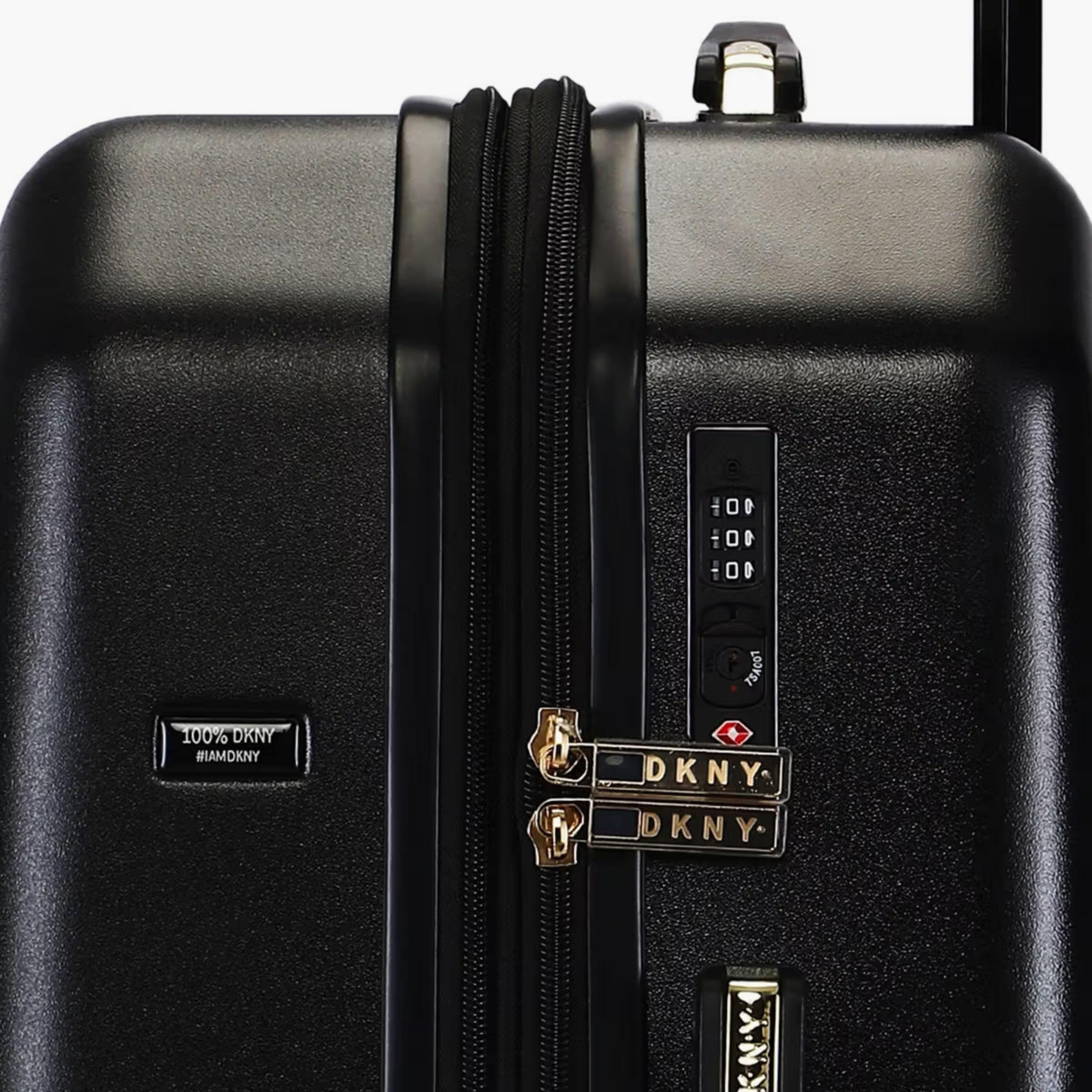 DKNY Textured Hardcase Luggage Trolley with Retractable Handle-travel-luggagesandbags-luggage-image-3