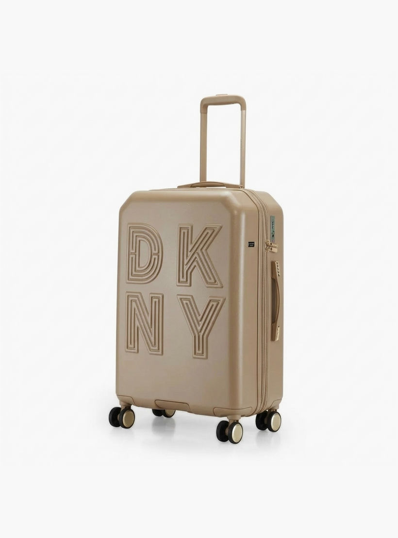 DKNY Textured Hardcase Luggage Trolley with Retractable Handle-travel-luggagesandbags-luggage-image-3