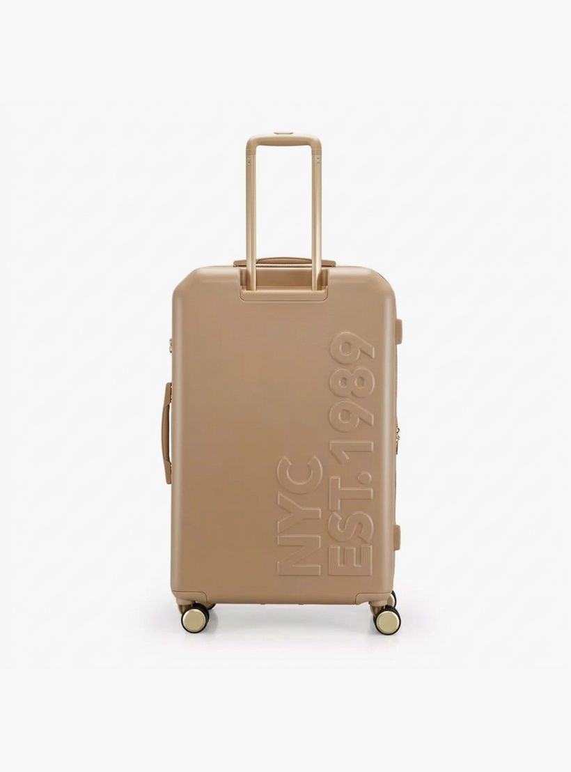 DKNY Textured Hardcase Luggage Trolley with Retractable Handle-travel-luggagesandbags-luggage-image-2
