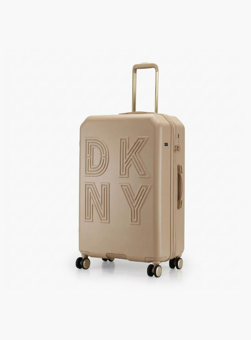 DKNY Textured Hardcase Luggage Trolley with Retractable Handle-travel-luggagesandbags-luggage-image-3