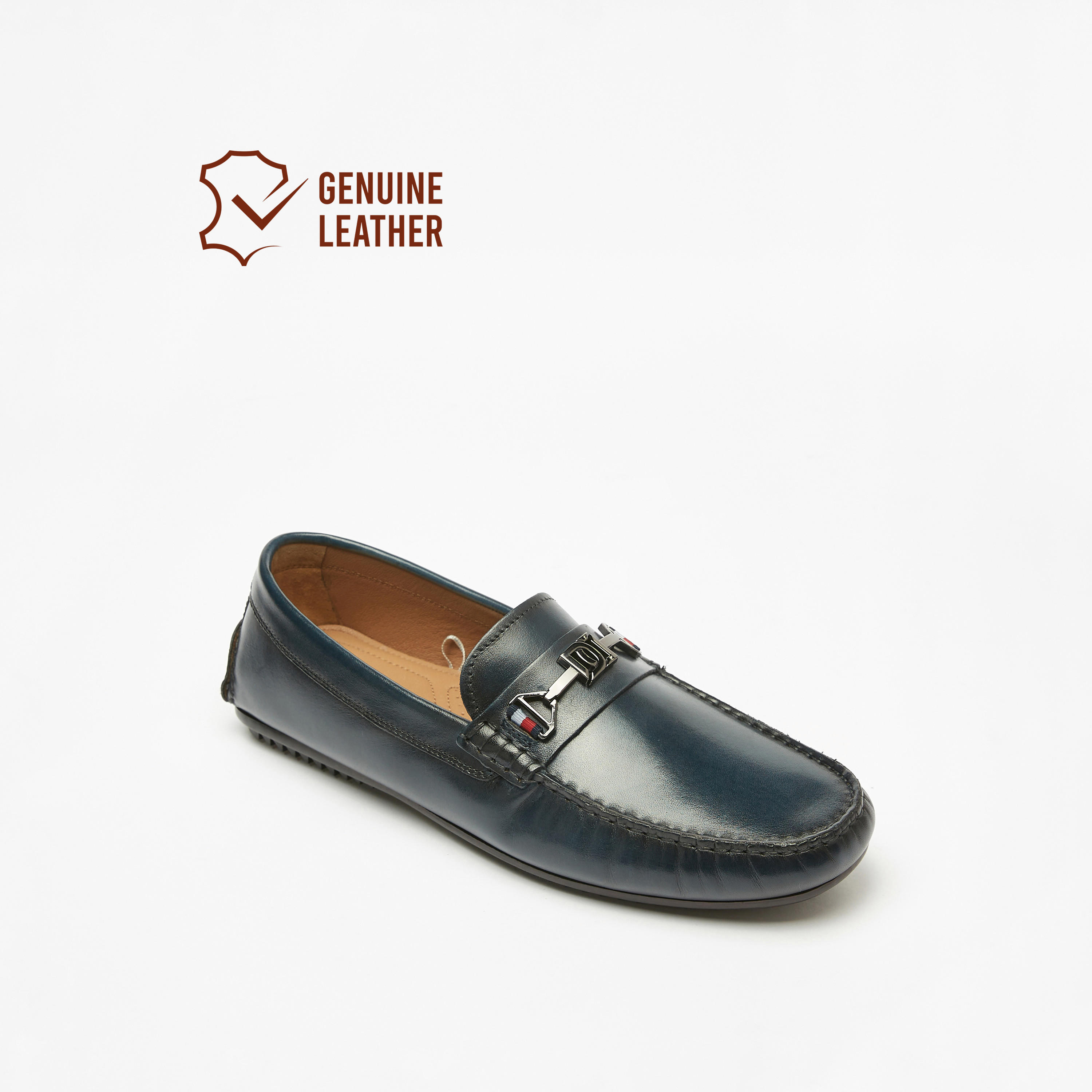 Duchini Men's Metal Accent Moccasins-men-shoes-loafersandmoccasins-image-1