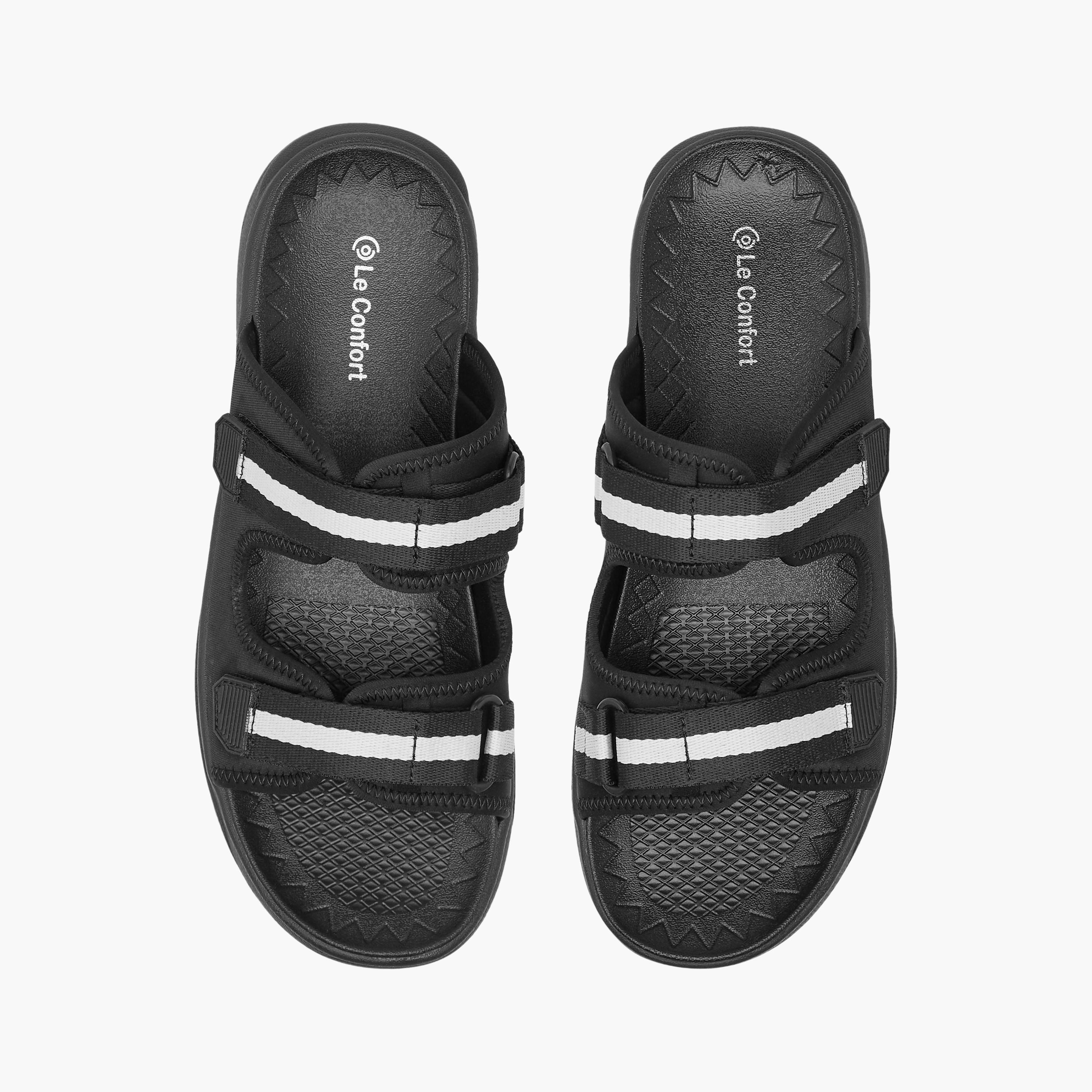 Le Confort Solid Slip-On Comfort Sandals-men-shoes-sandals-image-1