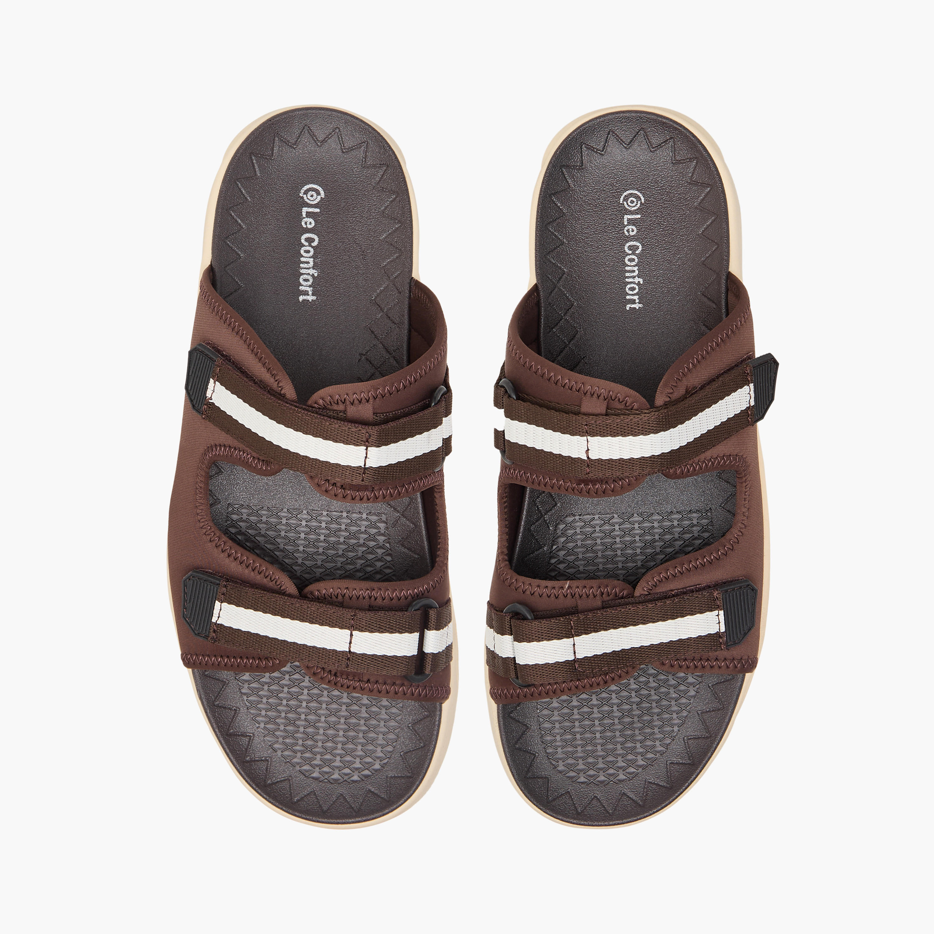 Le Confort Solid Slip-On Comfort Sandals-men-shoes-sandals-image-1