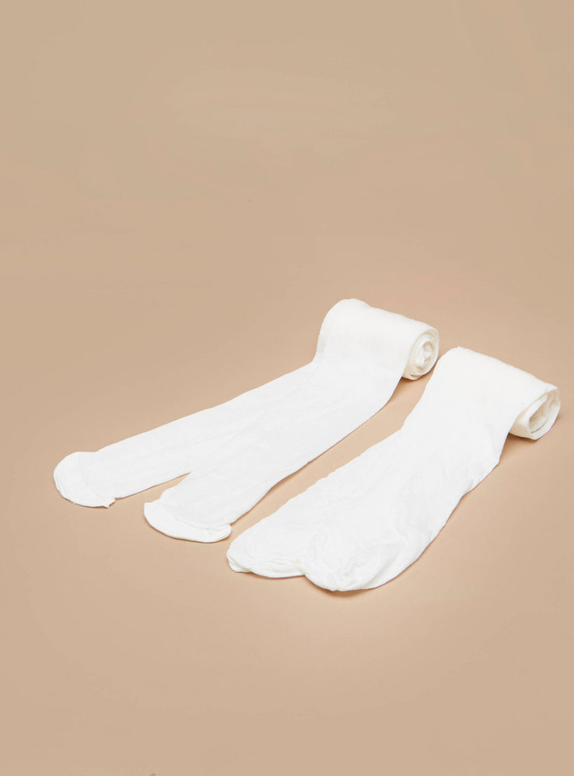 سراويل تحتانية بارزة الملمس من ليتل ميسي - طقم من قطعتين-girls-accessories-socks-image-1