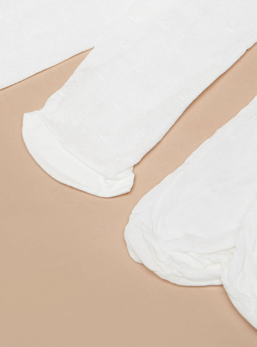 سراويل تحتانية بارزة الملمس من ليتل ميسي - طقم من قطعتين-girls-accessories-socks-image-3