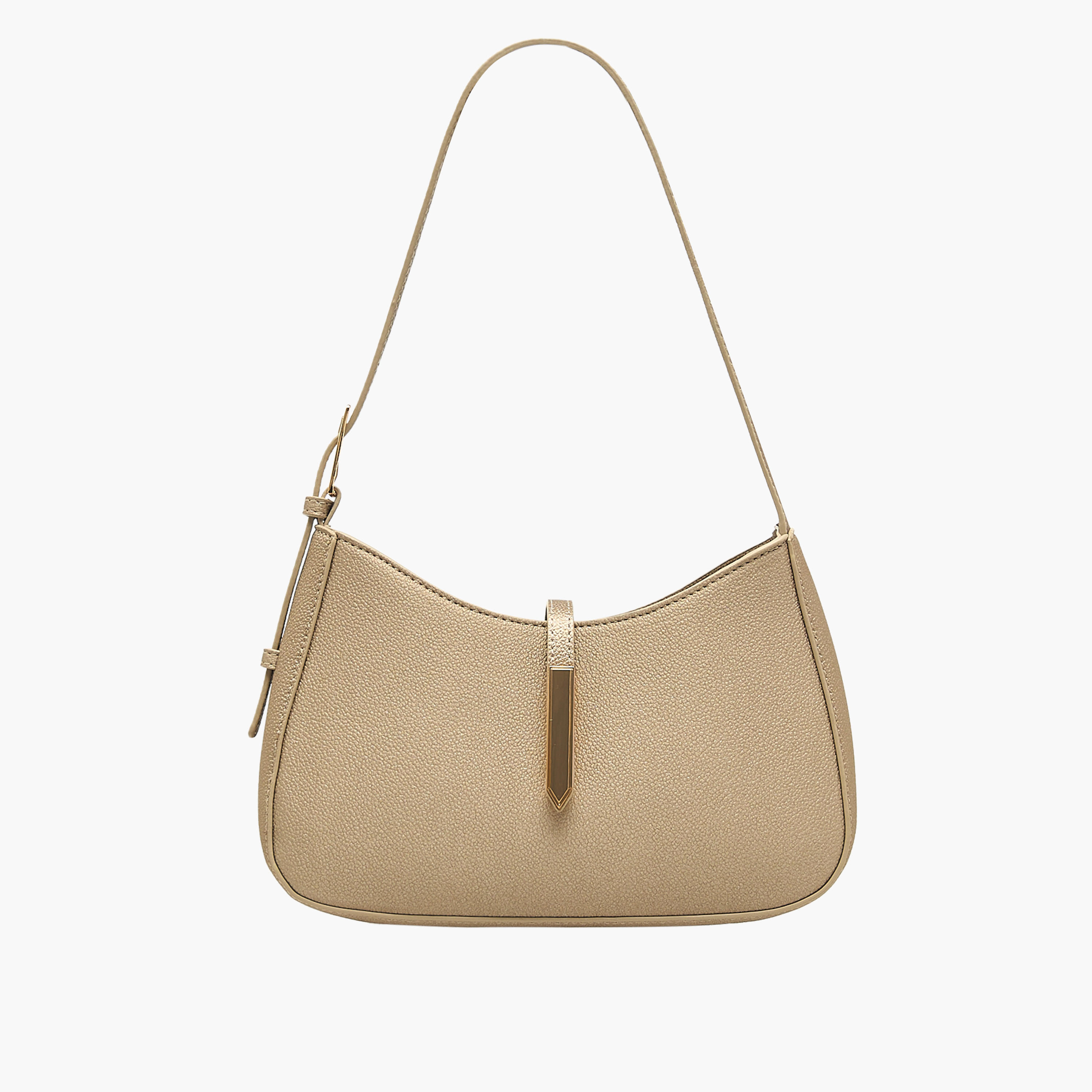 Flora Bella Solid Shoulder Bag with Zip Closure-women-bagsandwallets-handbags-image-1