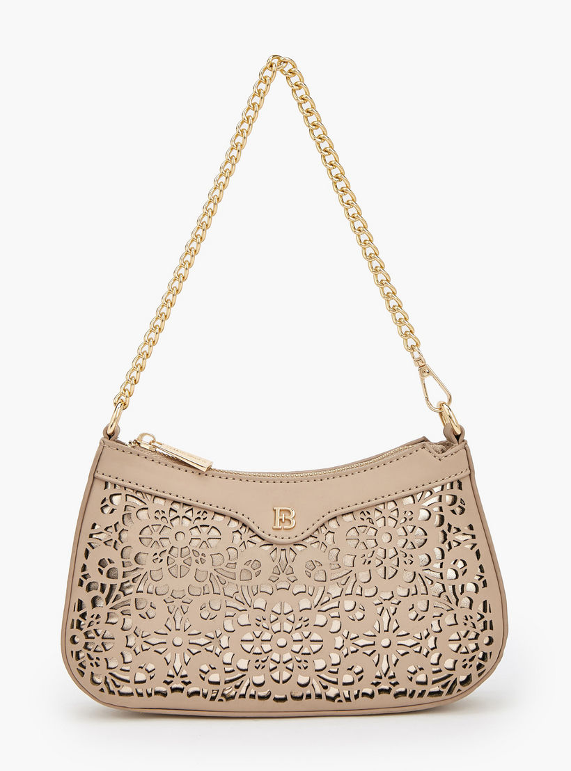Flora Bella Laser Cut Shoulder Bag with Zip Closure-women-bagsandwallets-handbags-image-1