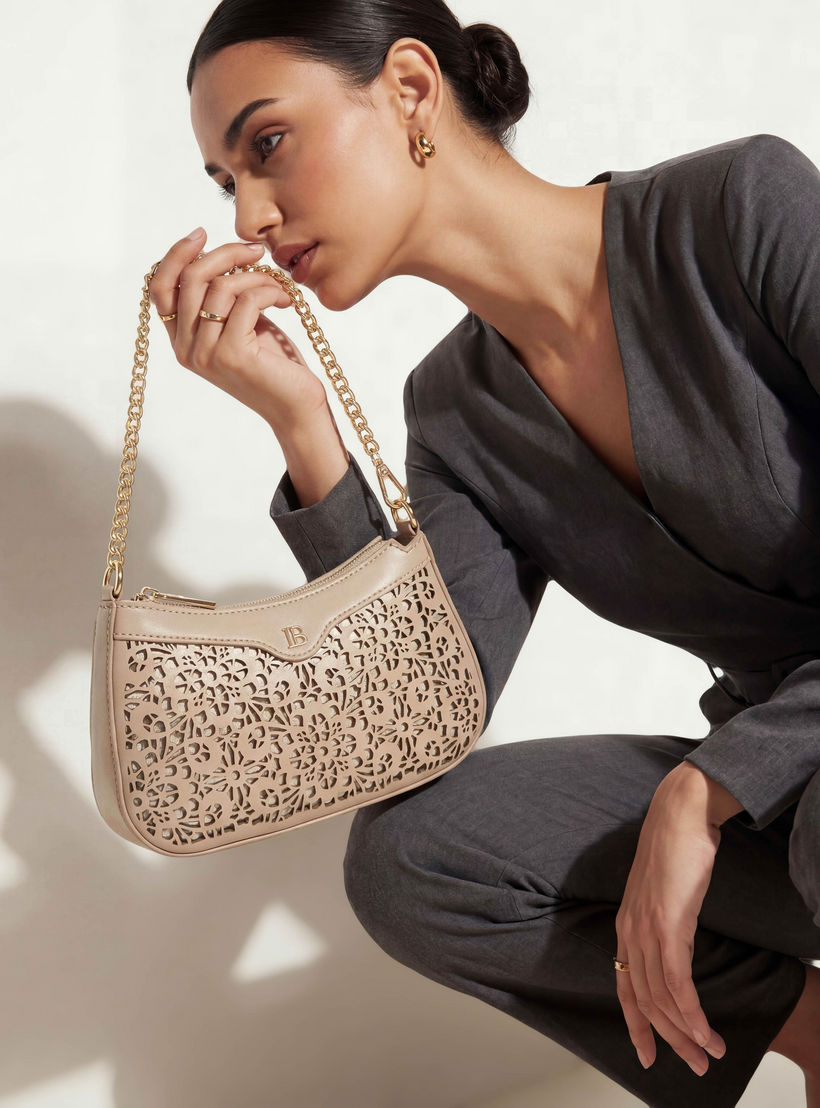 Flora Bella Laser Cut Shoulder Bag with Zip Closure-women-bagsandwallets-handbags-image-2
