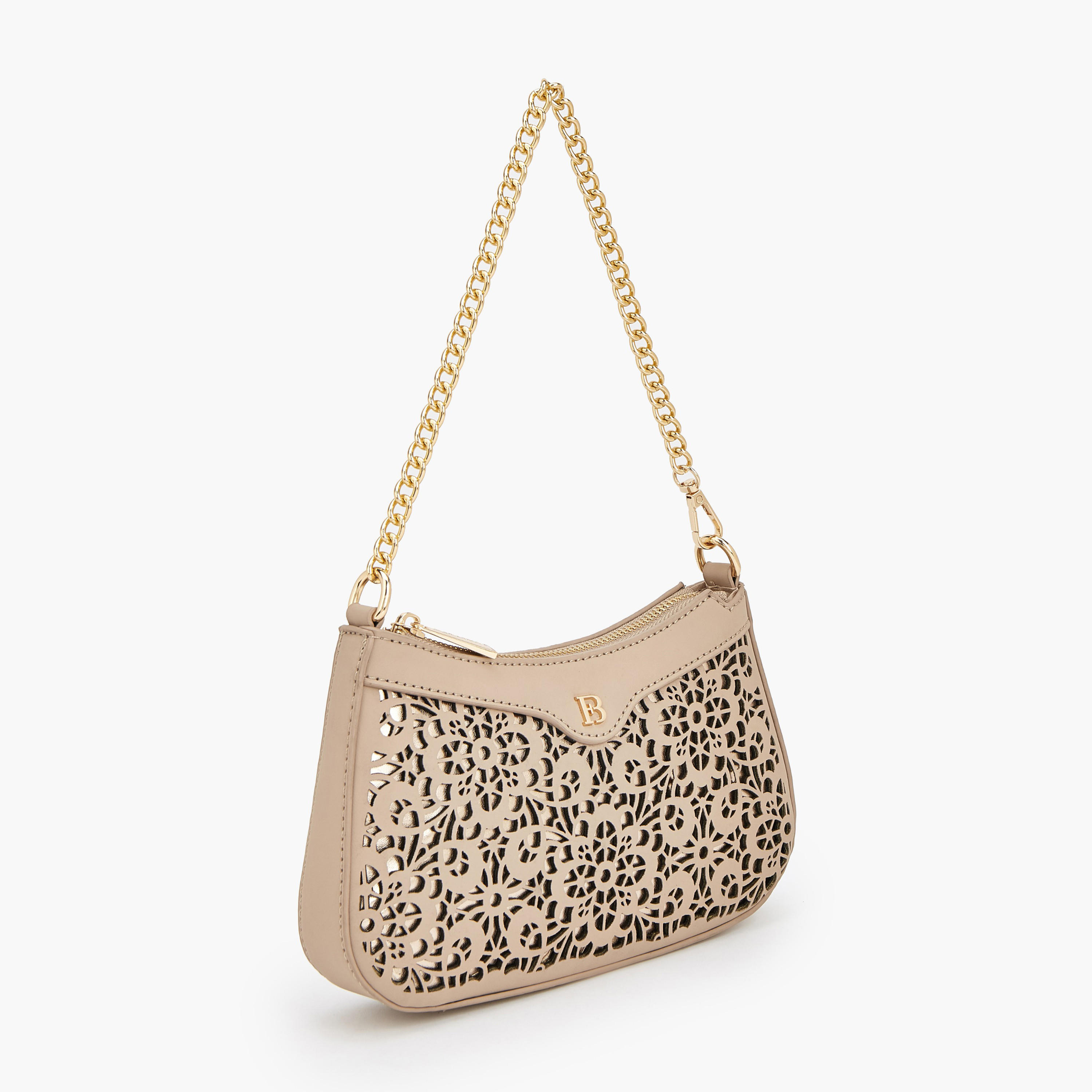 Flora Bella Laser Cut Shoulder Bag with Zip Closure-women-bagsandwallets-handbags-image-3