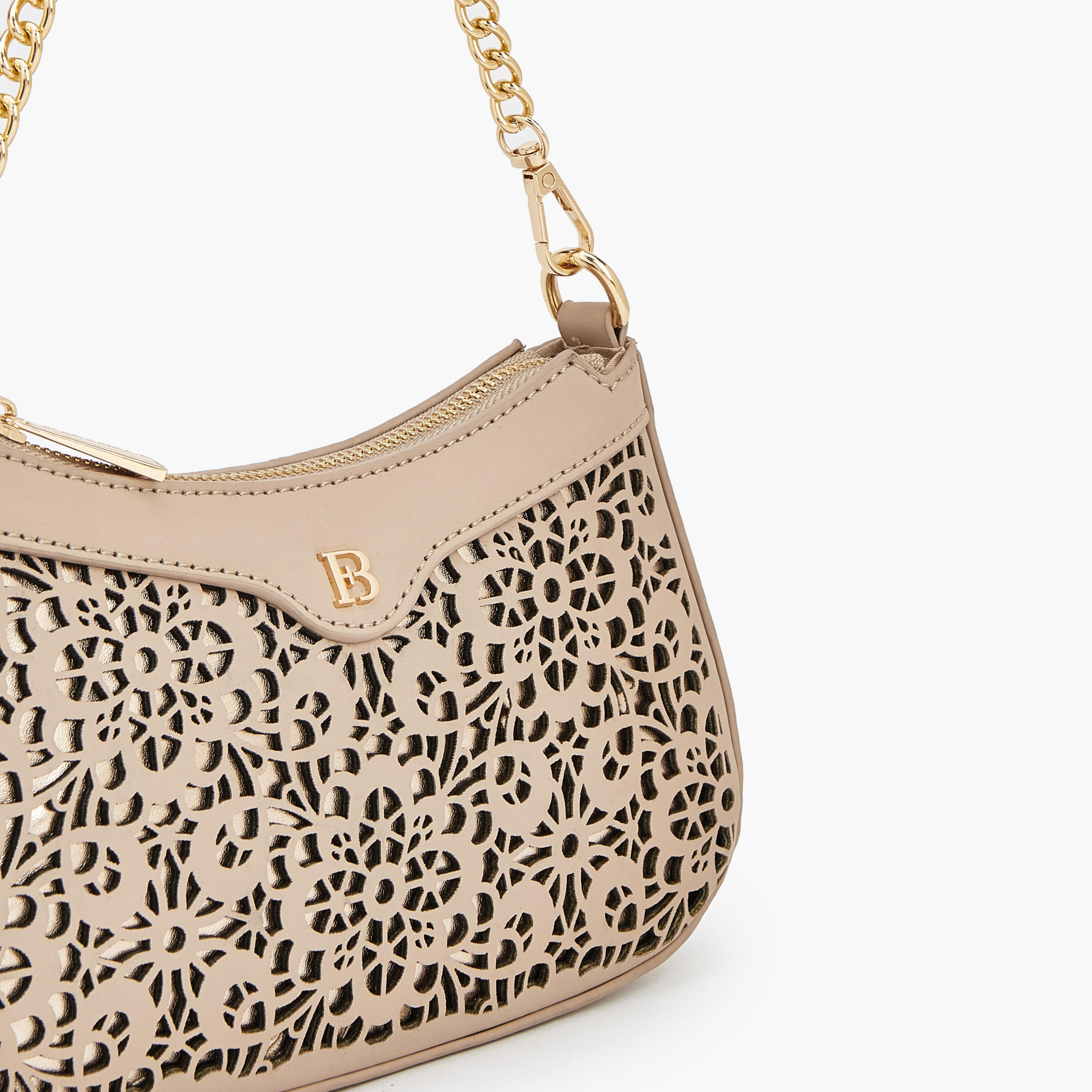 Flora Bella Laser Cut Shoulder Bag with Zip Closure-women-bagsandwallets-handbags-image-4