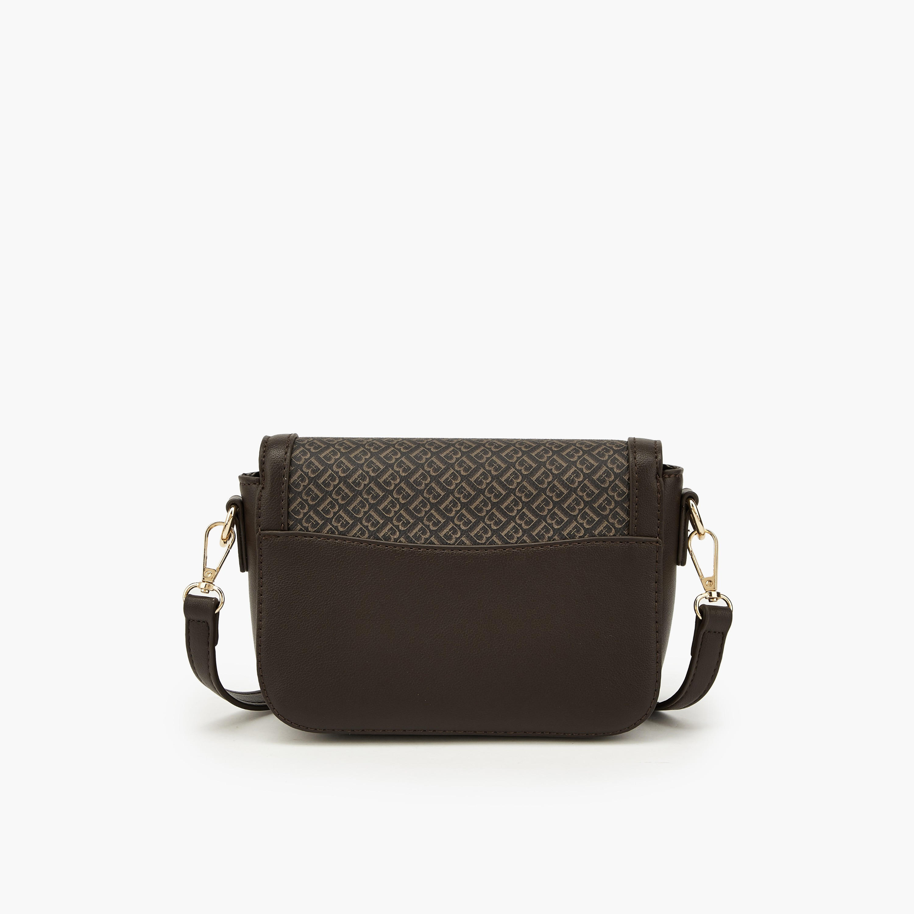 شنطة كروس بودي طبعة المونوغرام وحزام قابل للفصل من فلورا بيلا-women-bagsandwallets-handbags-image-4