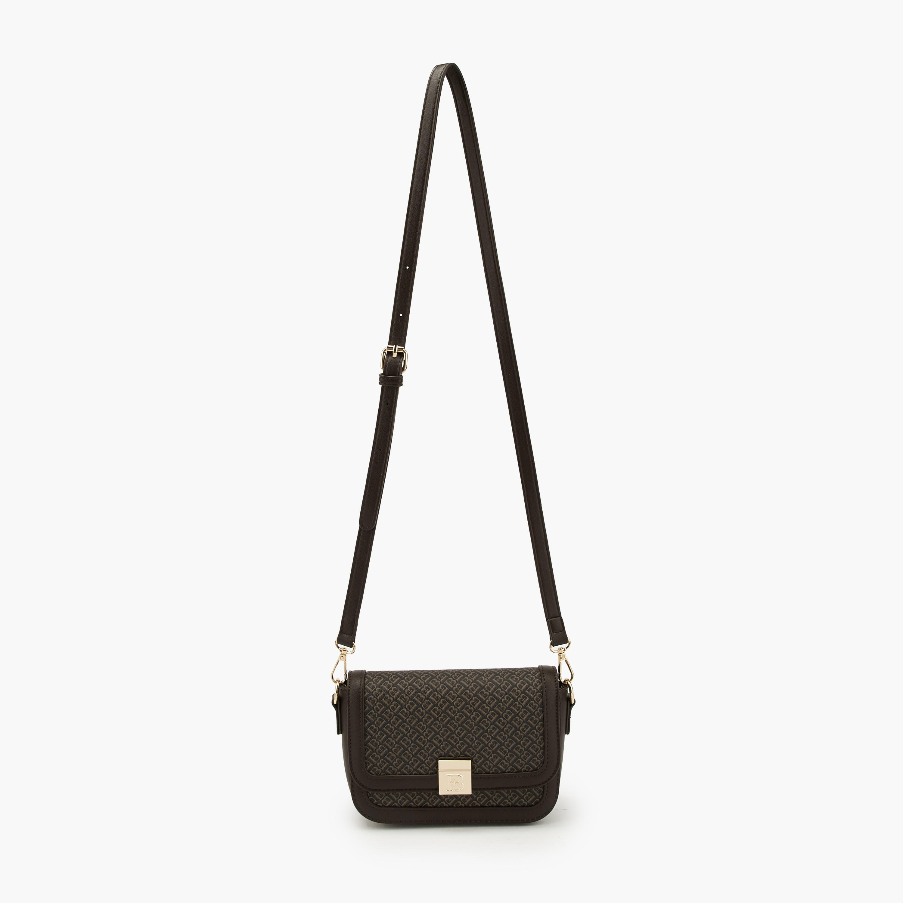 شنطة كروس بودي طبعة المونوغرام وحزام قابل للفصل من فلورا بيلا-women-bagsandwallets-handbags-image-2