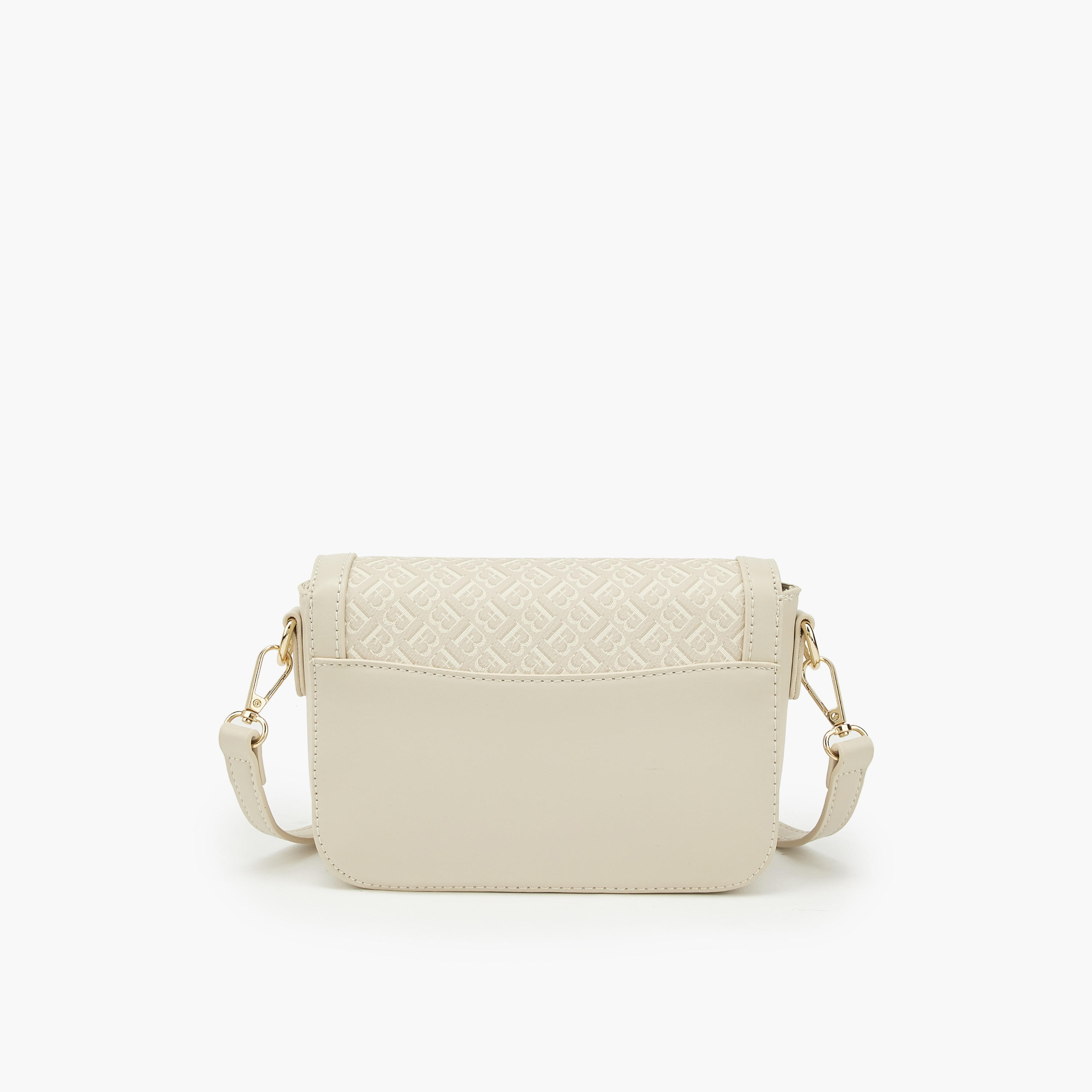 شنطة كروس بودي طبعة المونوغرام وحزام قابل للفصل من فلورا بيلا-women-bagsandwallets-handbags-image-4