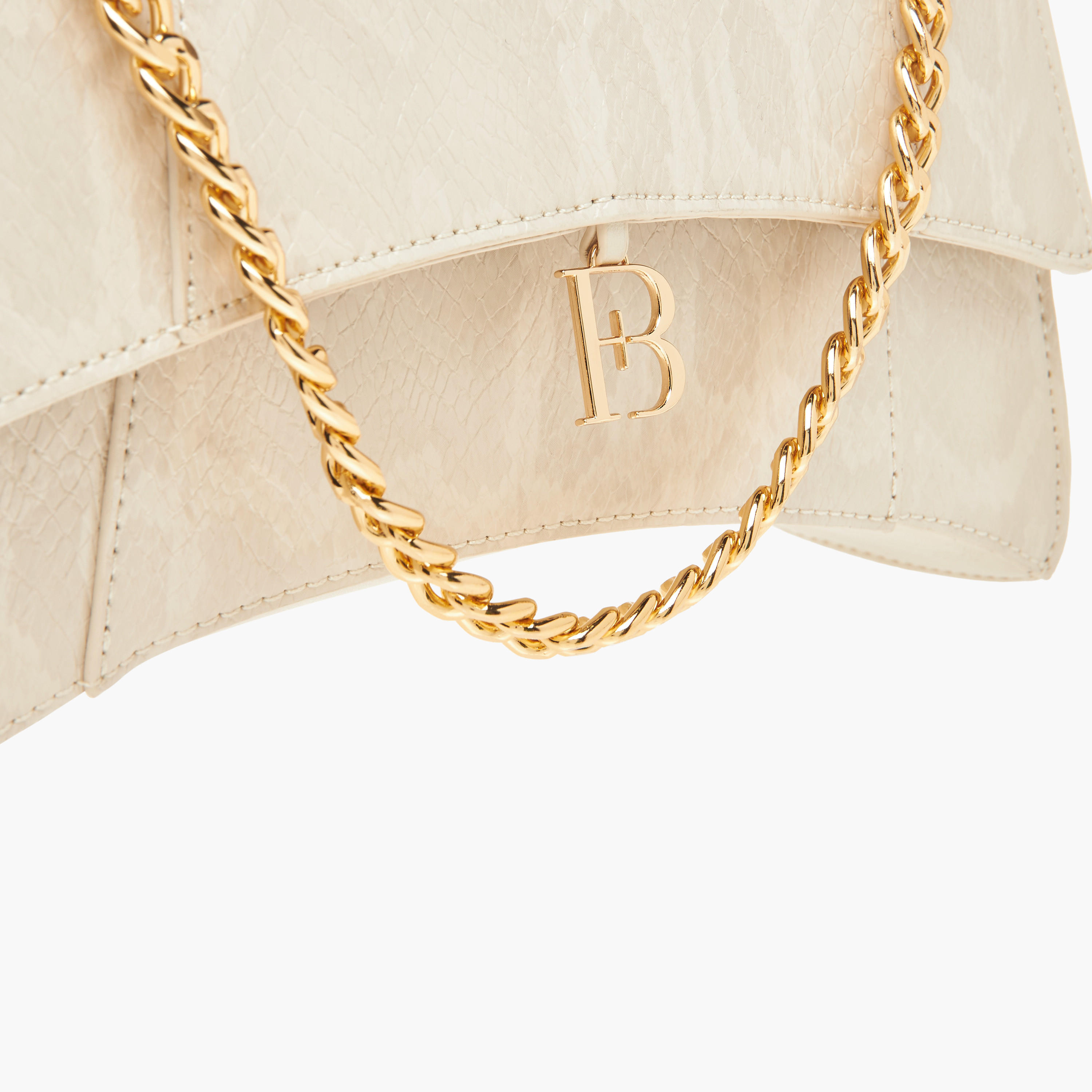 Flora Bella Textured Shoulder Bag with Chain Strap and Button Closure-women-bagsandwallets-handbags-image-4