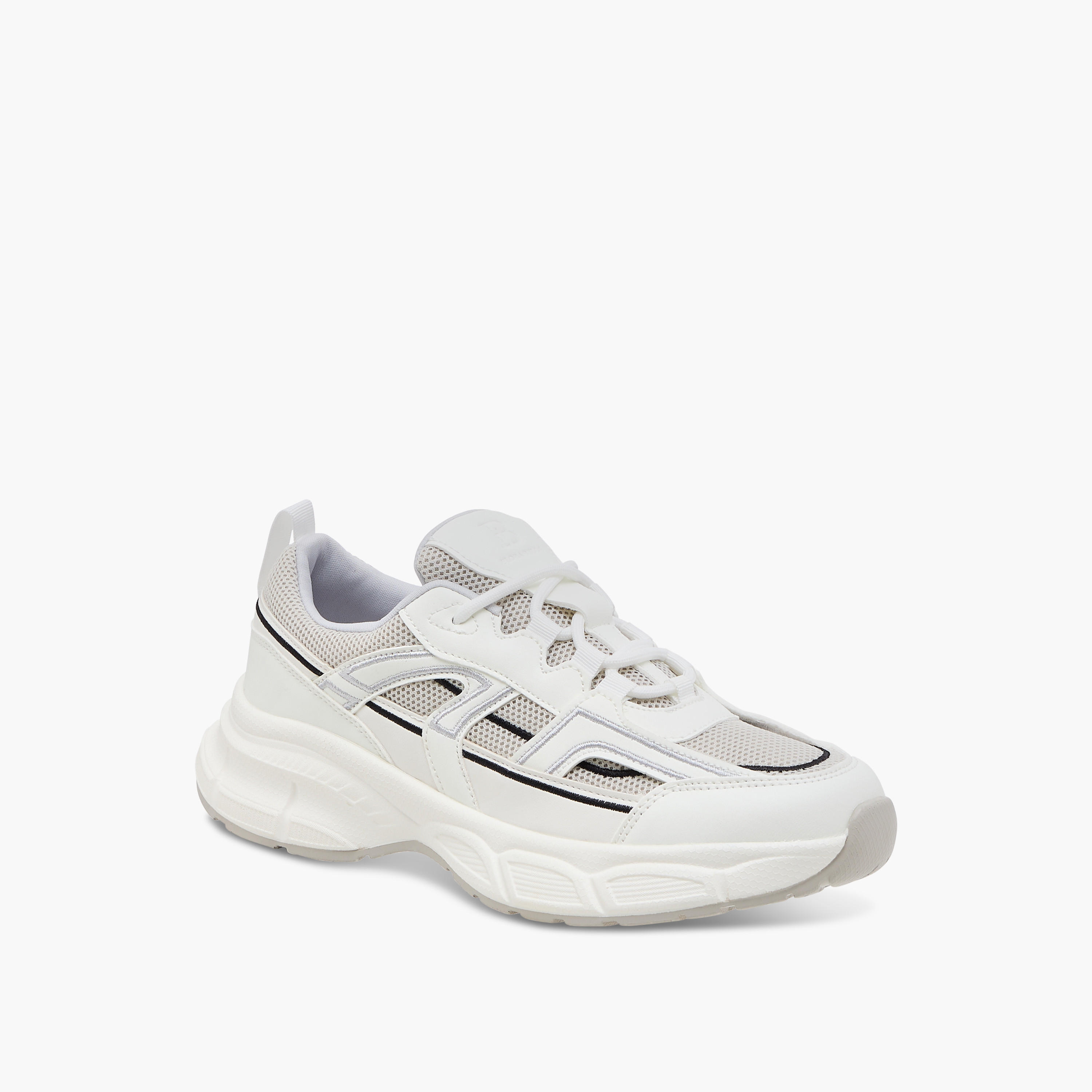 Flora Bella Panelled Sneakers with Lace-Up Closure-women-shoes-sneakers-image-2