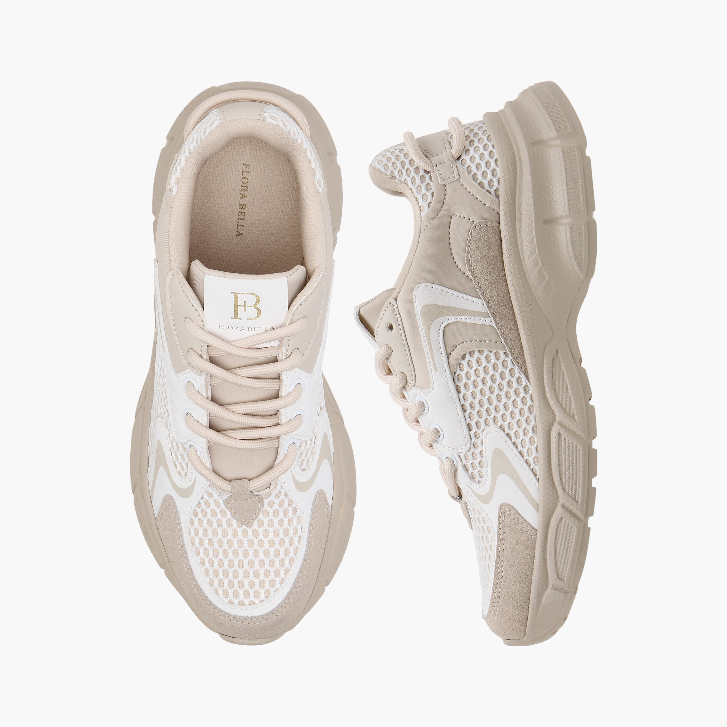 Flora Bella Panelled Lace-Up Sneakers-women-shoes-sneakers-image-1