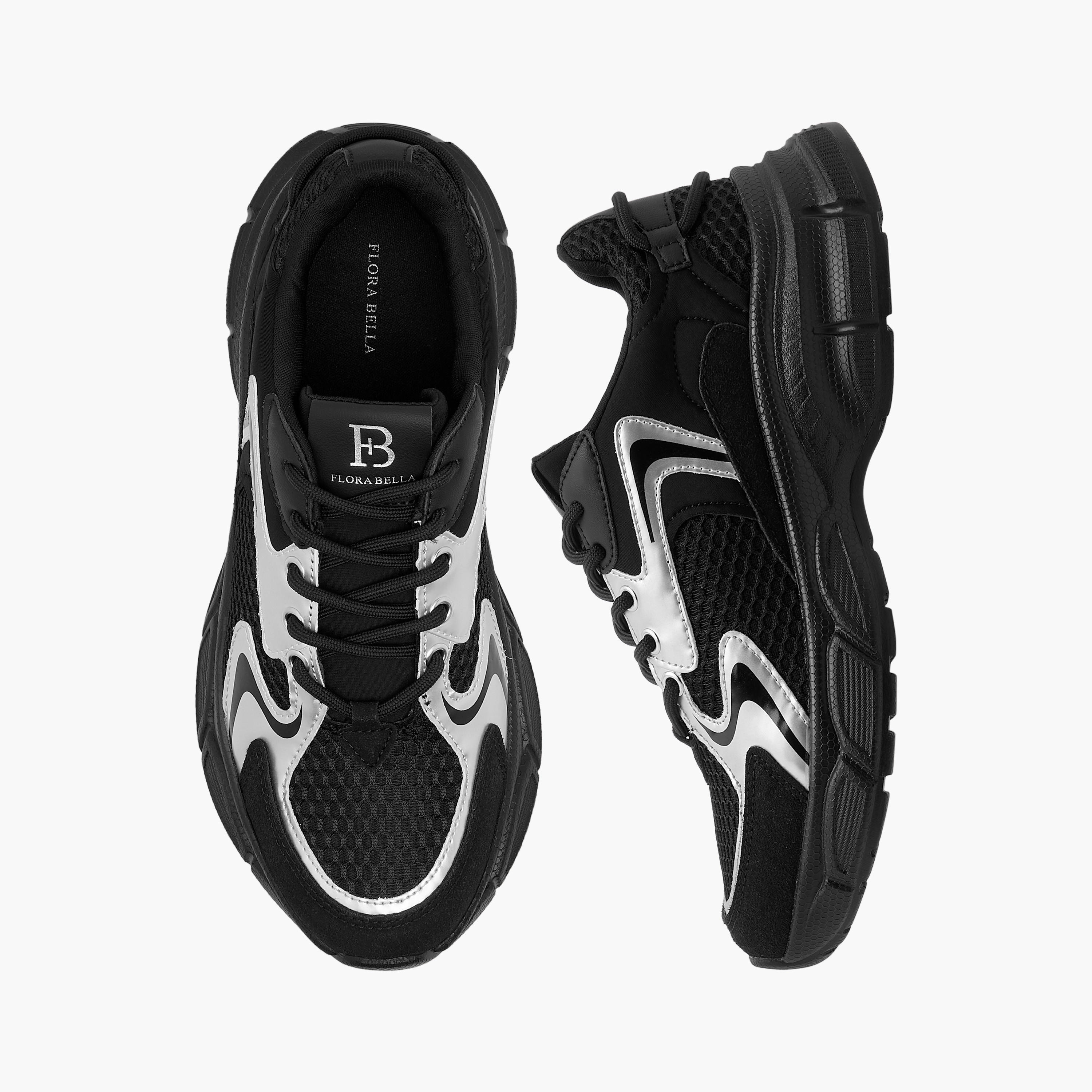 Flora Bella Panelled Lace-Up Sneakers-women-shoes-sneakers-image-1