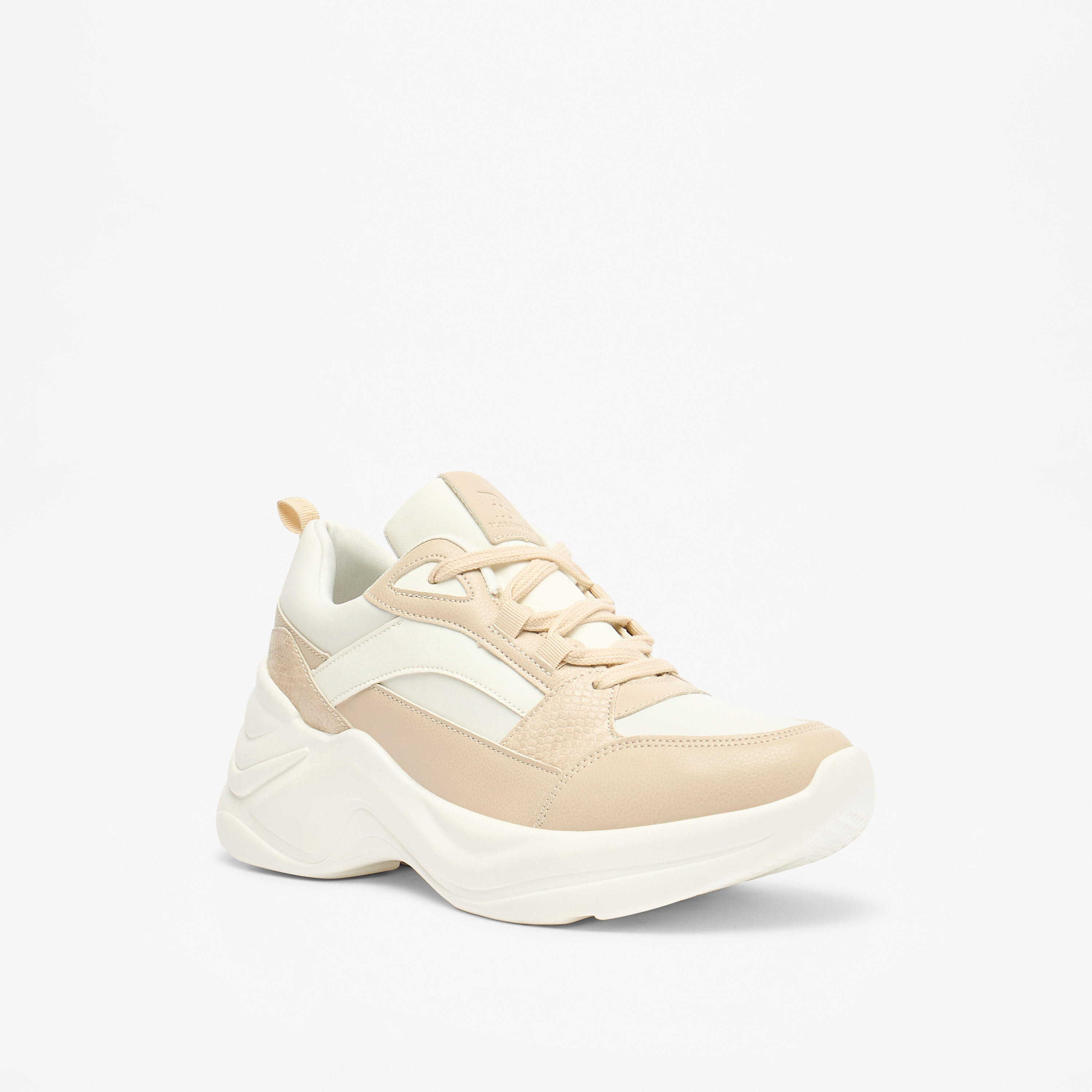 Flora Bella Lace-Up Low Ankle Sneakers with Wedge Heels-women-shoes-sneakers-image-1