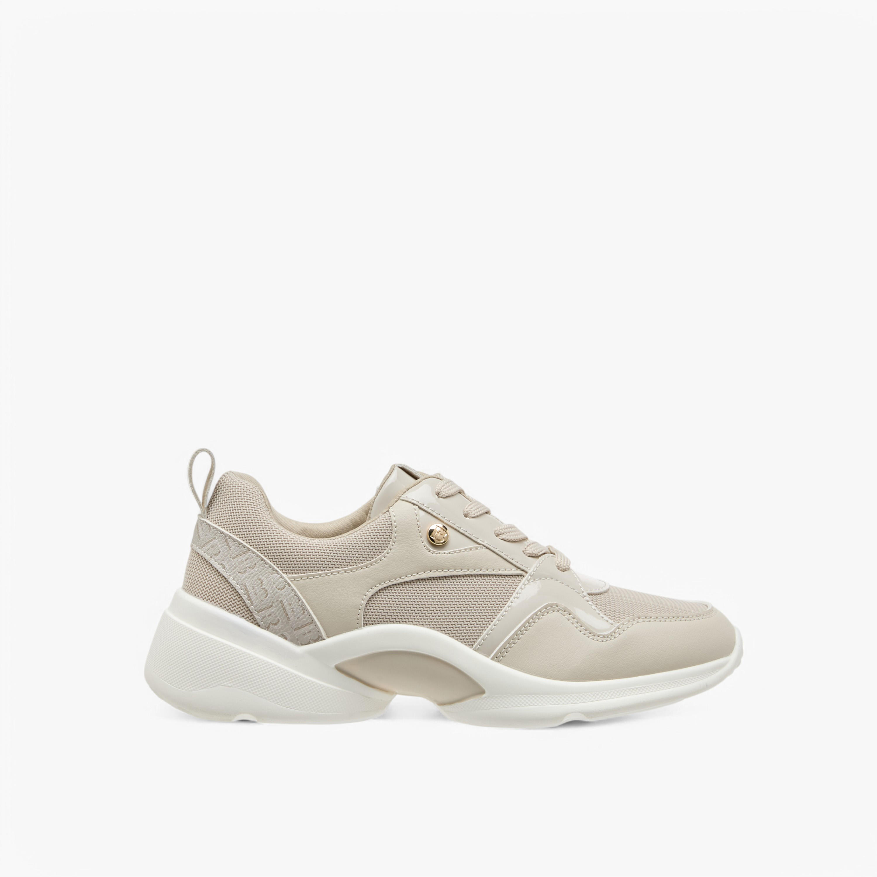 Flora Bella Monogram Detail Lace-Up Sneakers-women-shoes-sneakers-image-3