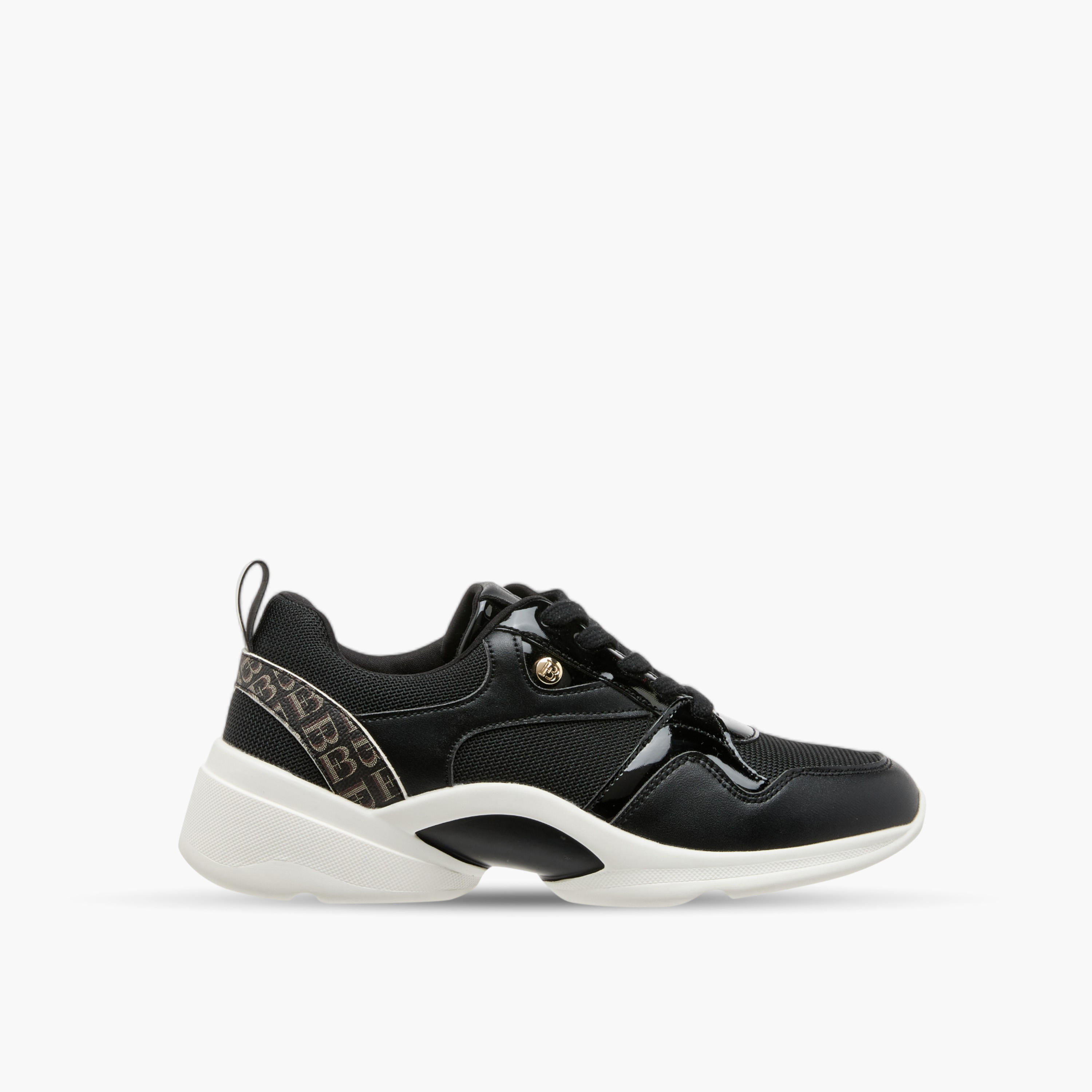 Flora Bella Monogram Detail Lace-Up Sneakers-women-shoes-sneakers-image-3