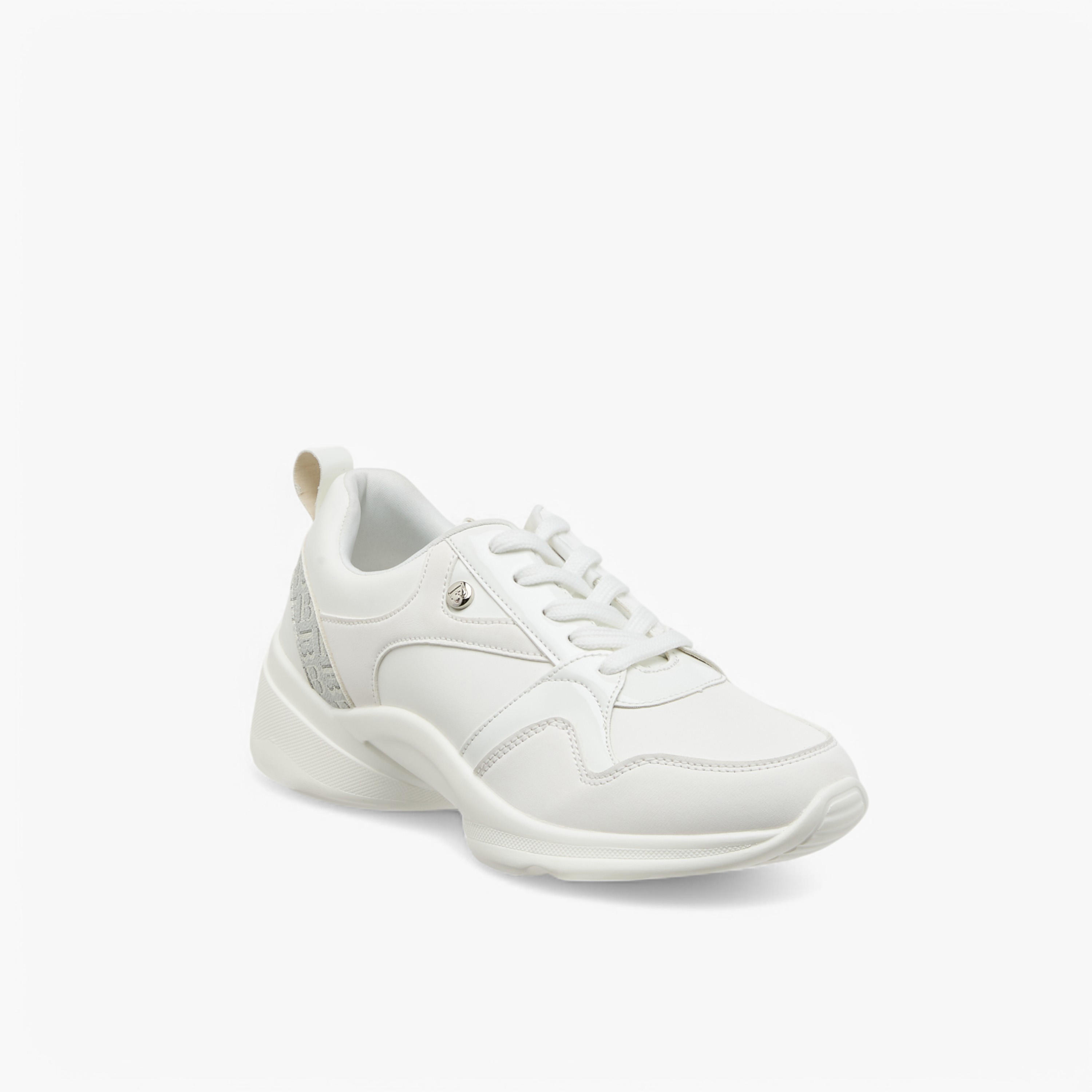 Flora Bella Monogram Detail Lace-Up Sneakers-women-shoes-sneakers-image-2