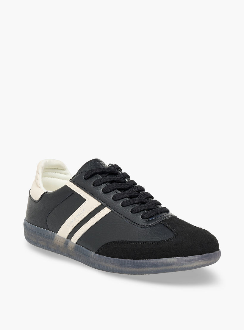 Flora Bella Women Panelled Lace-Up Sneakers-women-shoes-sneakers-image-2