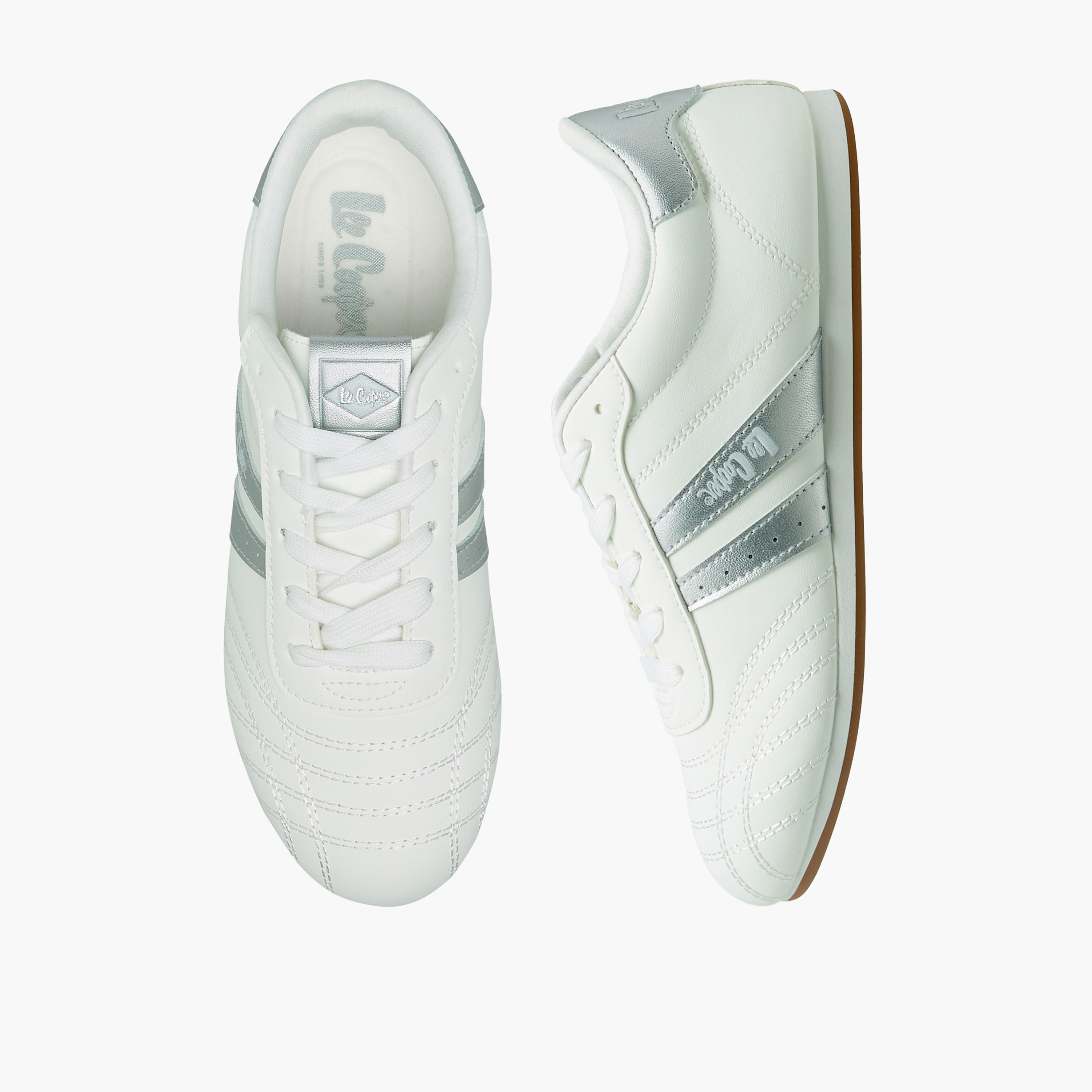 Lee Cooper Women Panelled Lace-Up Ankle Sneakers-women-shoes-sneakers-image-1